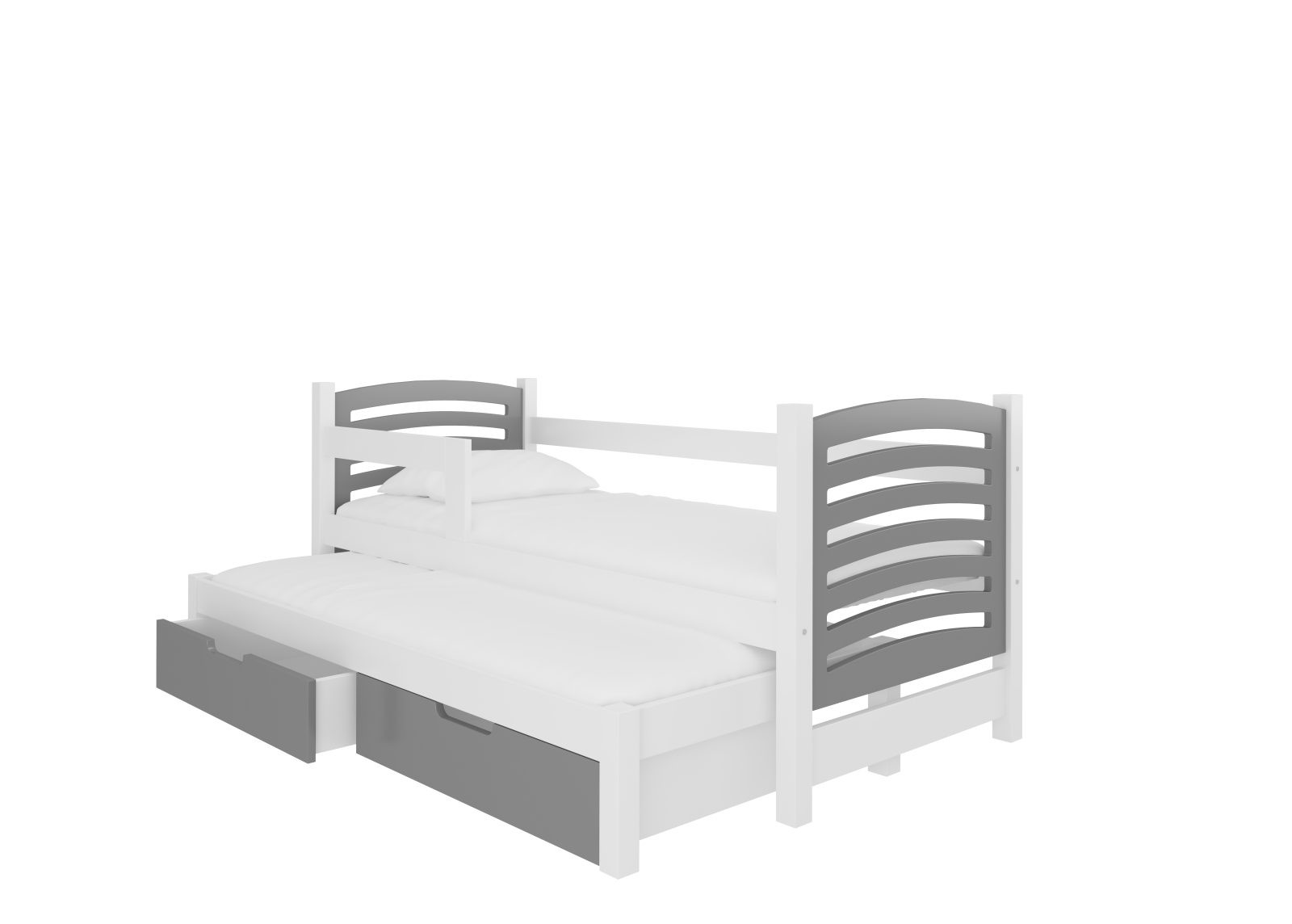 ADRK Dětská postel Avila s přistýlkou Rám: Bílá