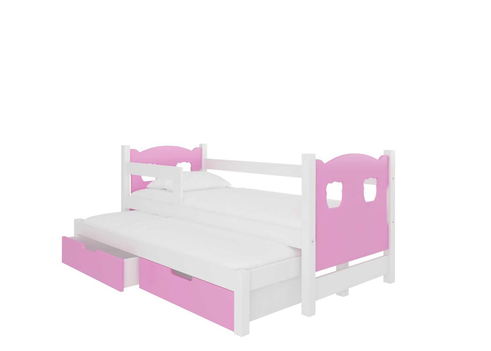 ADRK Dětská postel Campos s přistýlkou Rám: Bílá