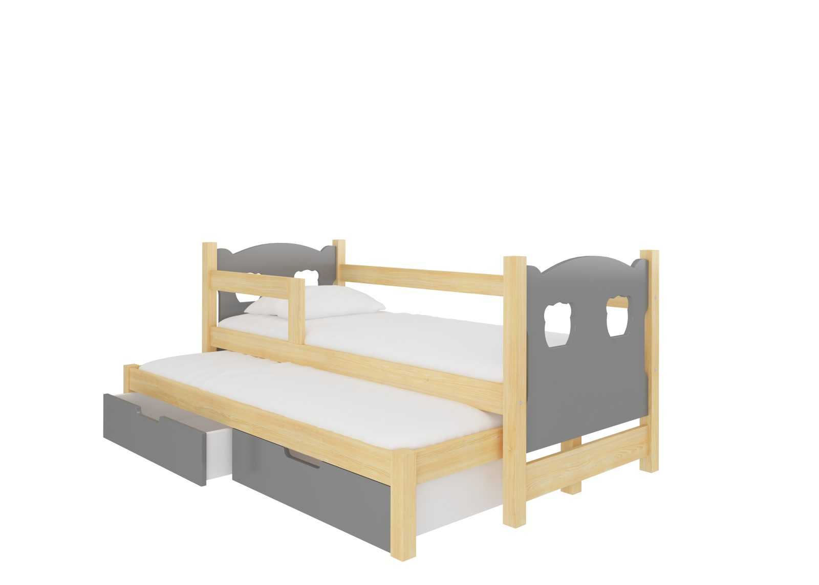 ADRK Dětská postel Campos s přistýlkou Rám: Borovice bílá