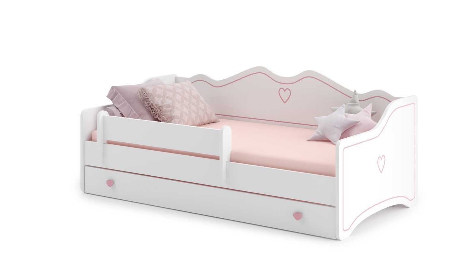 ADRK Dětská postel Emka Barva: Růžové srdce