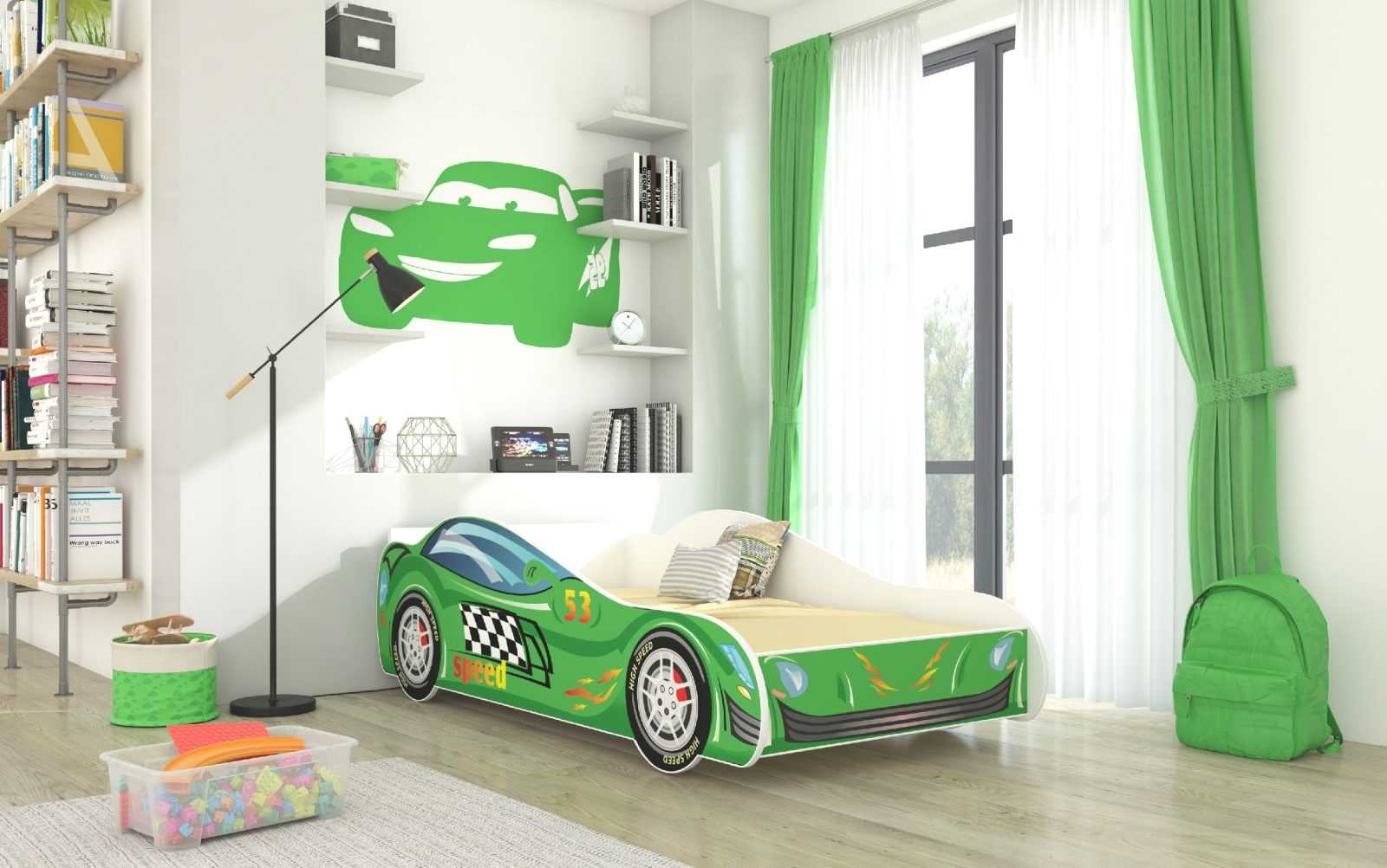 ADRK Dětská postel - Závodní auto Rozměr: 160 x 80 cm
