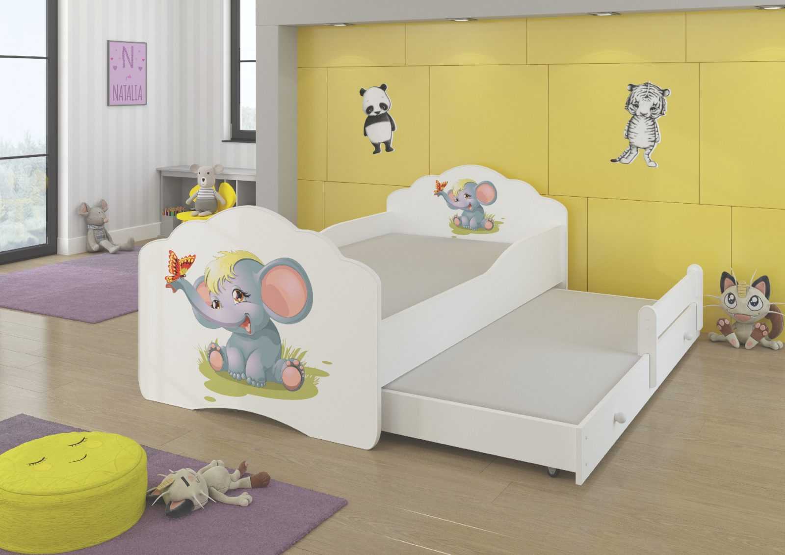 ADRK Dětská postel s obrázky - čelo Casimo II Rozměr: 140 x 70 cm