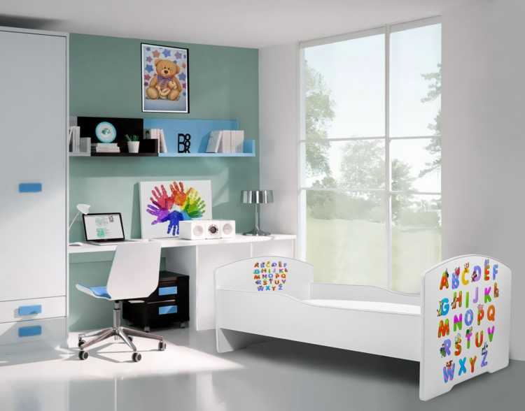 ADRK Dětská postel s obrázky - čelo Pepe Rozměr: 160 x 80 cm