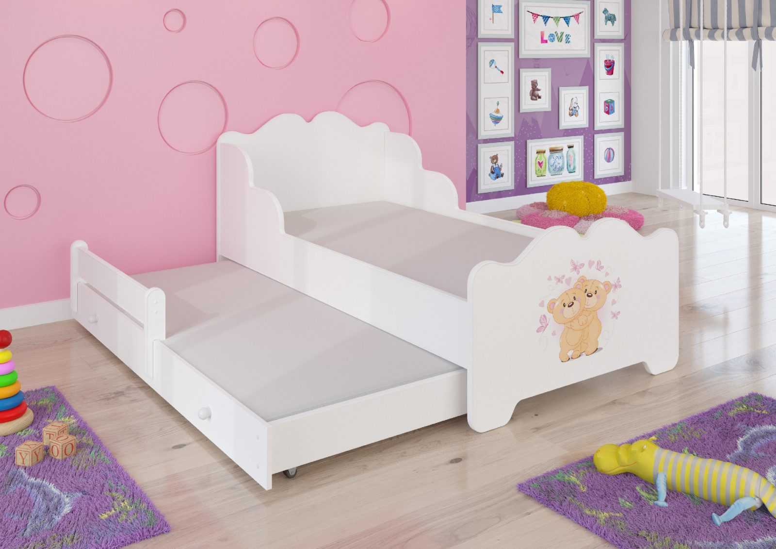ADRK Dětská postel s obrázky - čelo Ximena II Rozměr: 160 x 80 cm