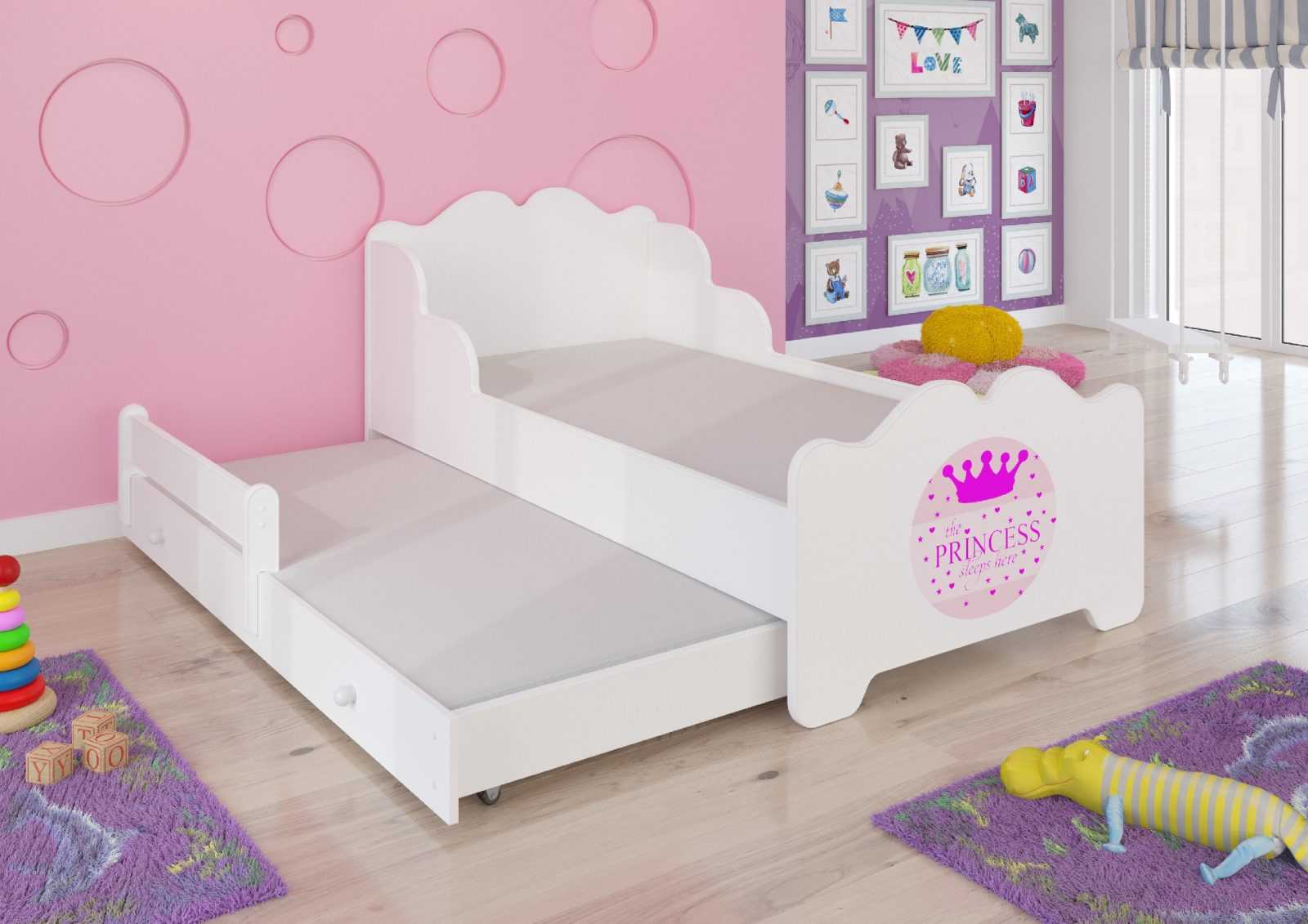 ADRK Dětská postel s obrázky - čelo Ximena II Rozměr: 160 x 80 cm