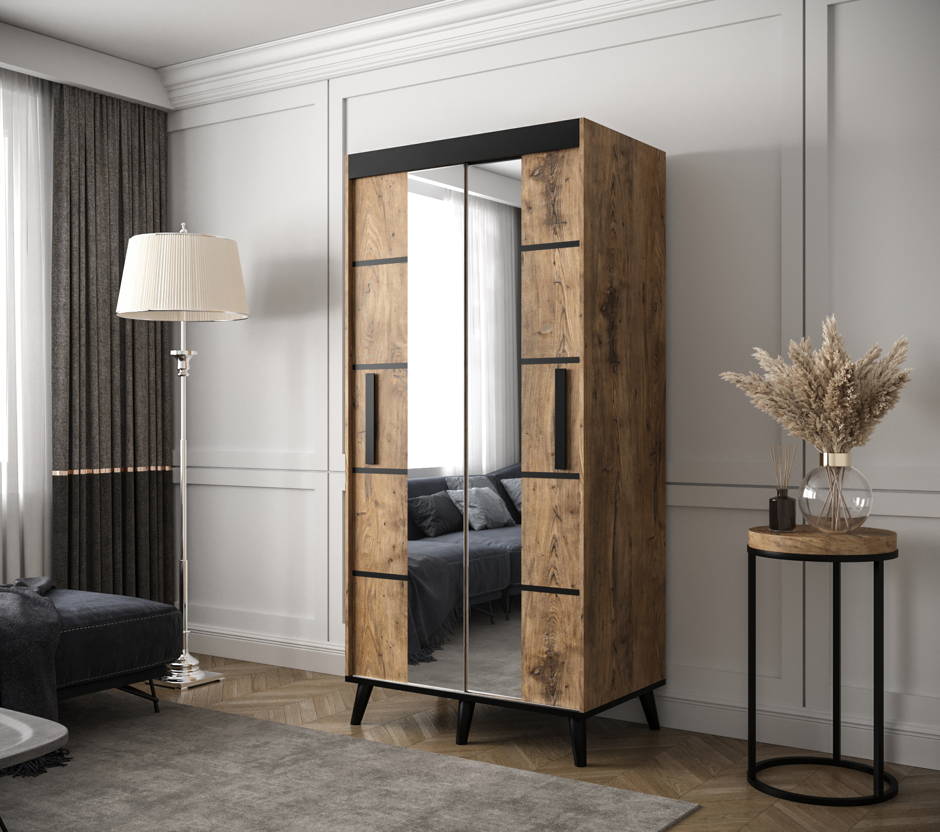 Abiks Šatní skříň Abi Galicja V4 Rozměry: 100 cm