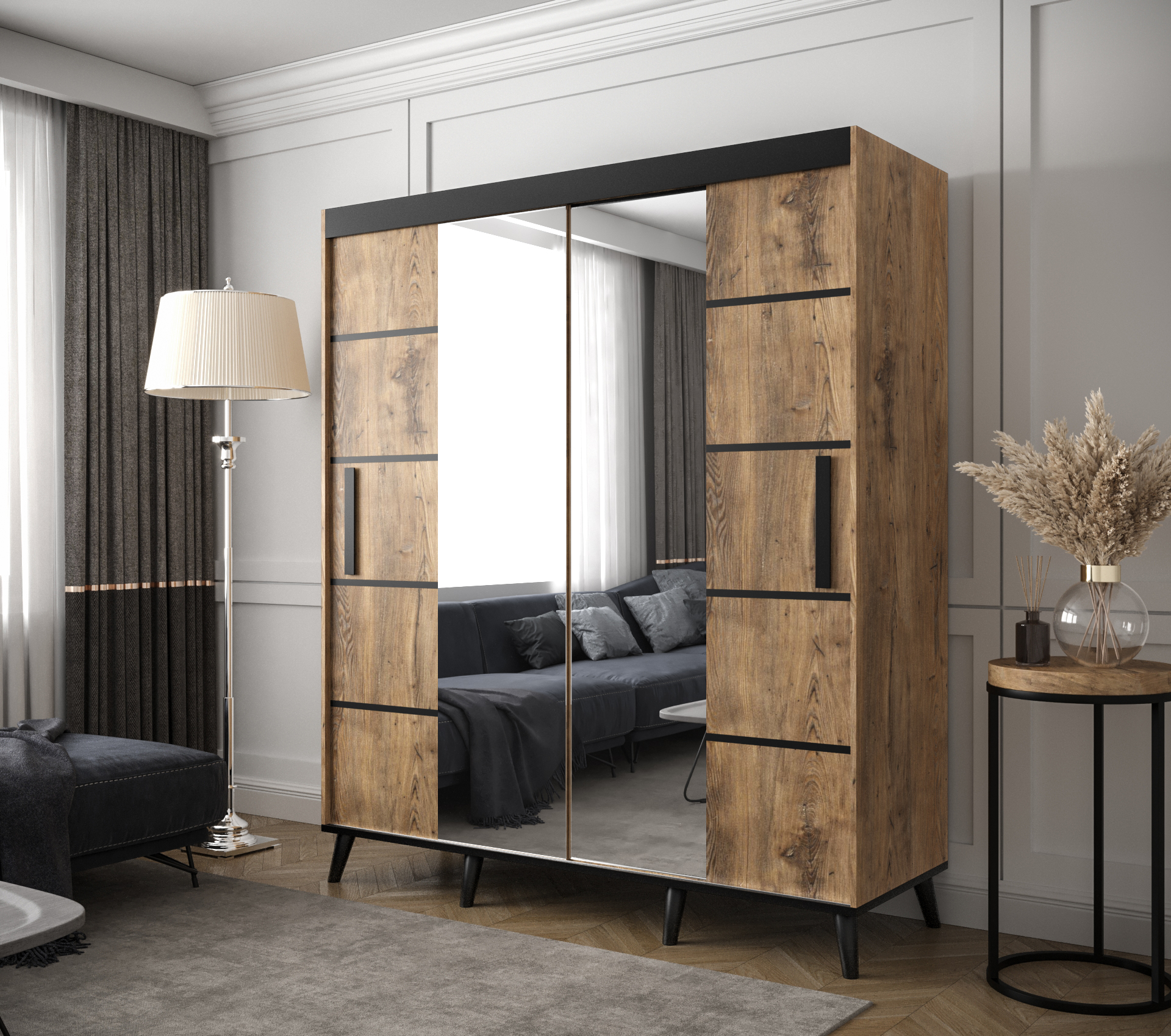 Abiks Šatní skříň Abi Galicja V4 Rozměry: 180 cm