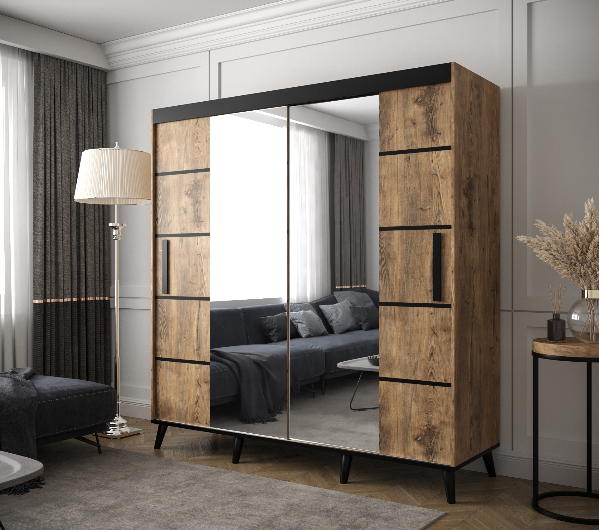 Abiks Šatní skříň Abi Galicja V4 Rozměry: 200 cm