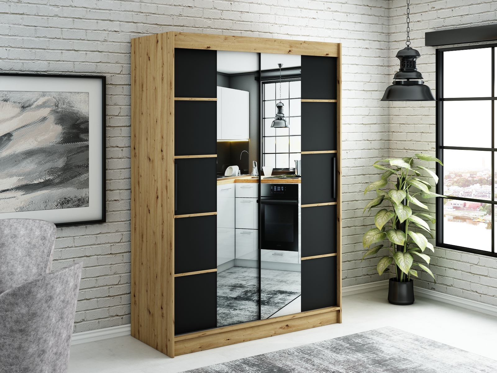 Abiks Šatní skříň Abi Leto V4 Rozměry: 150 cm