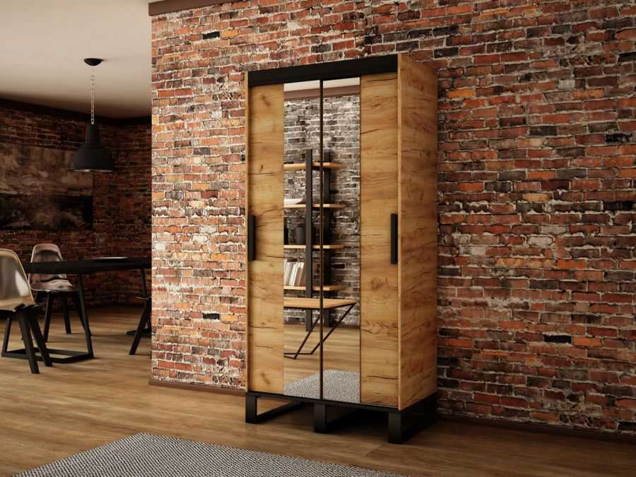 Abiks Šatní skříň Abi Loft T1 Barva: Dub - Craft zlatý