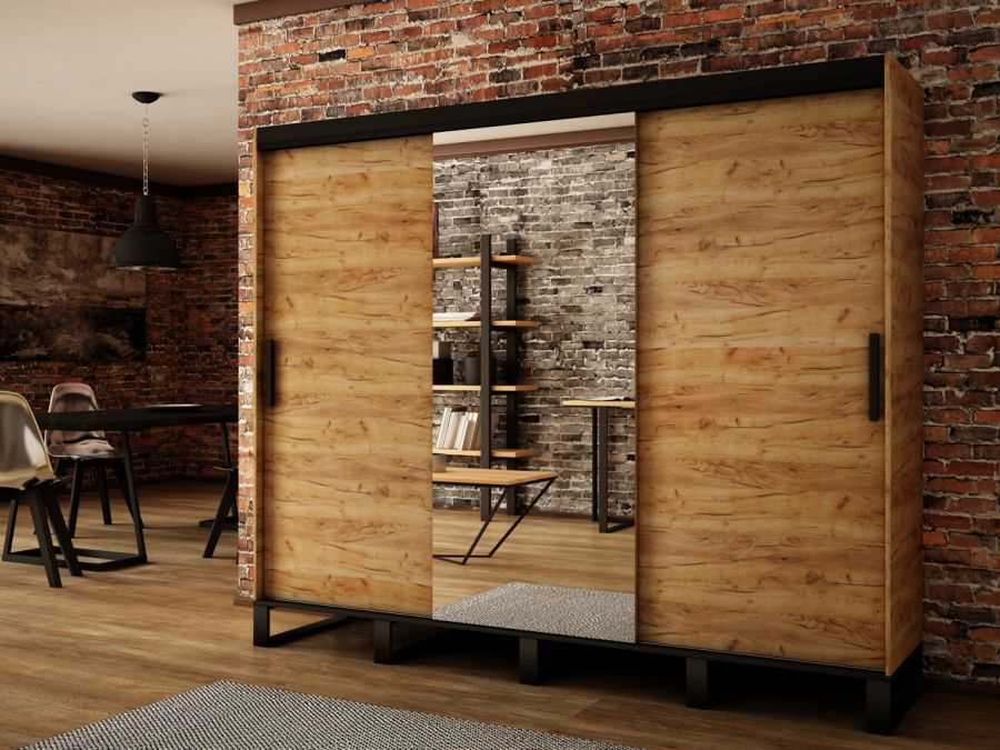 Abiks Šatní skříň Abi Loft T1 Barva: Dub - Craft zlatý