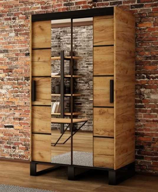 Abiks Šatní skříň Abi Loft V4 Barva: Dub - Craft zlatý