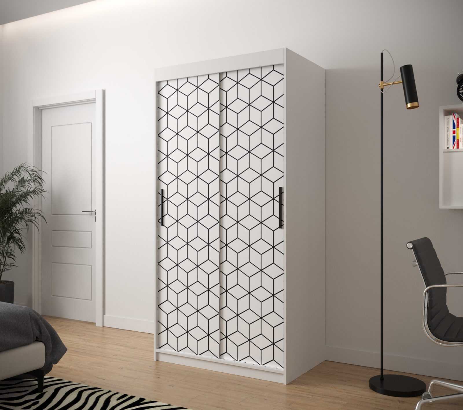 Abiks Šatní skříň Abi Plaster 1 Barva: Bílá Mat