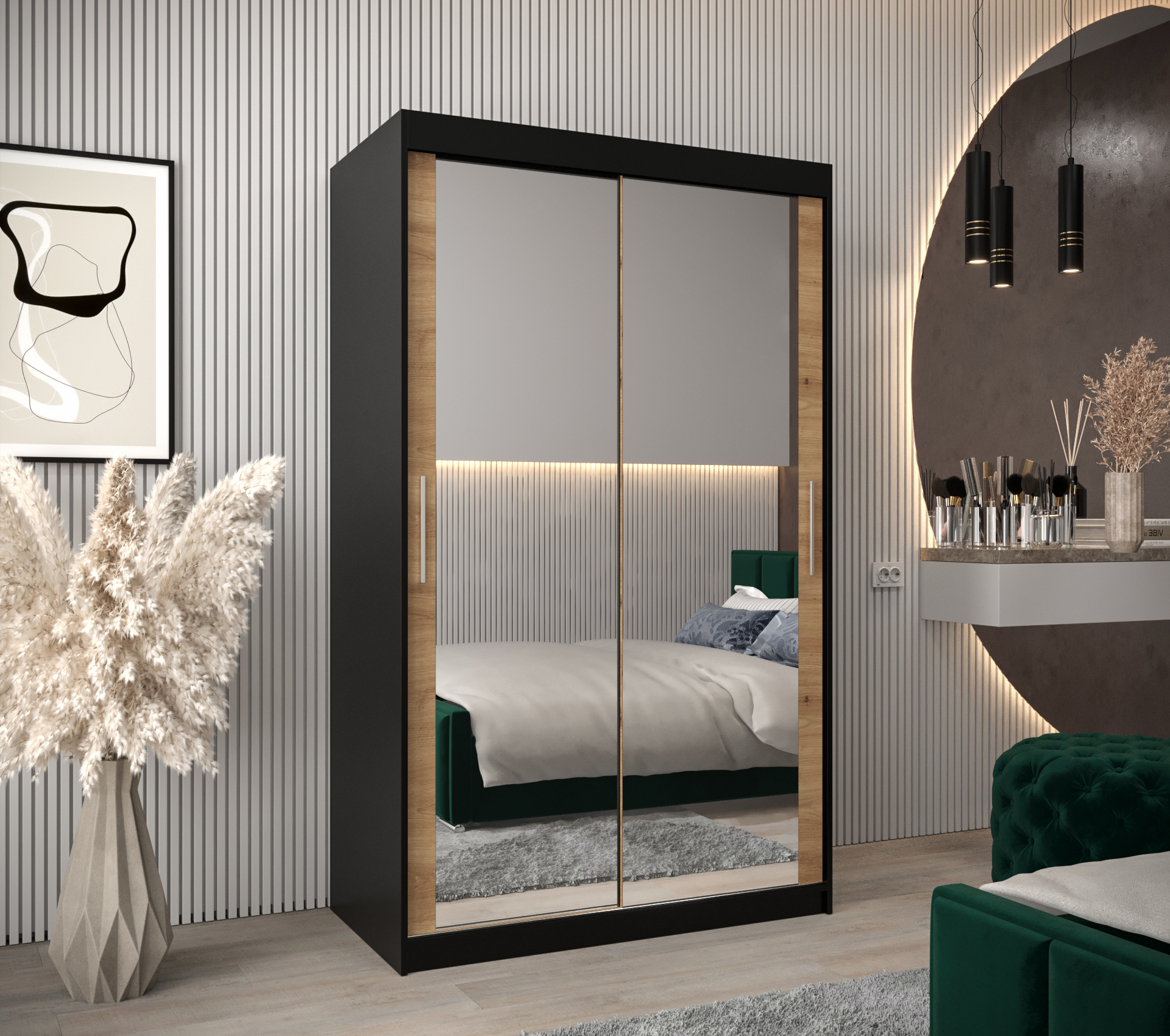 Abiks Šatní skříň Abi T3 Barva: Černá