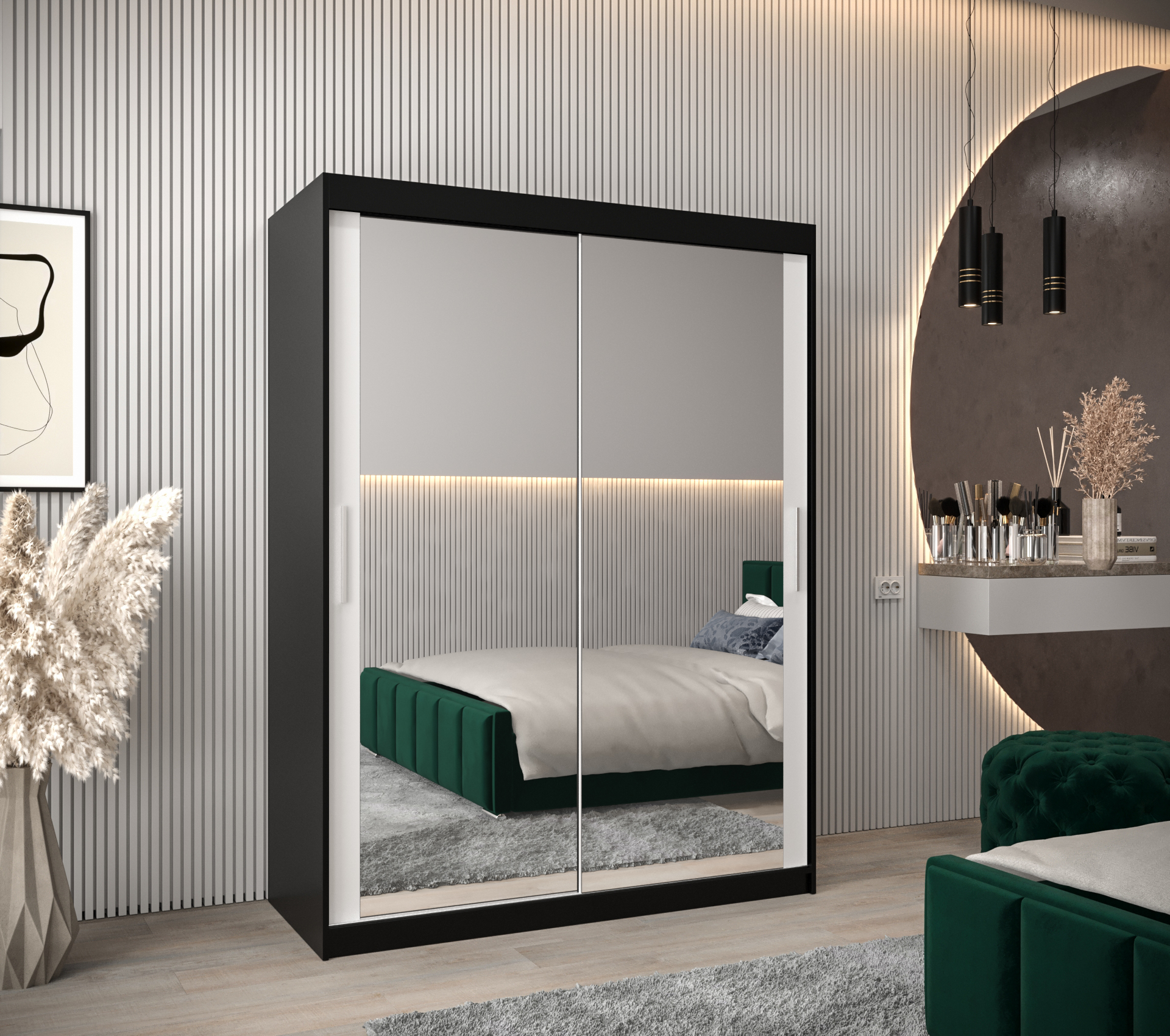 Abiks Šatní skříň Abi T3 Barva: Černá