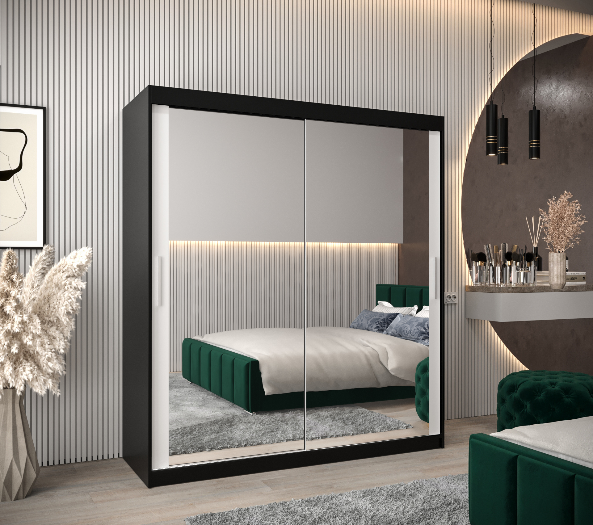 Abiks Šatní skříň Abi T3 Barva: Černá