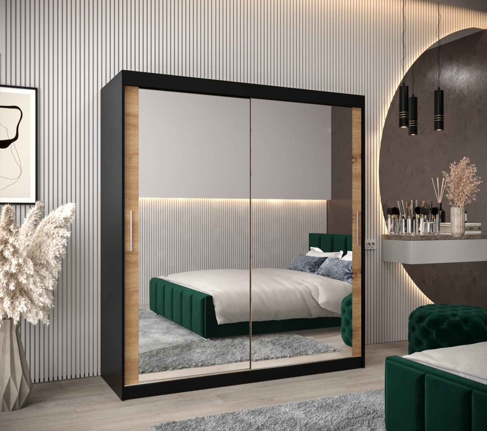 Abiks Šatní skříň Abi T3 Barva: Černá