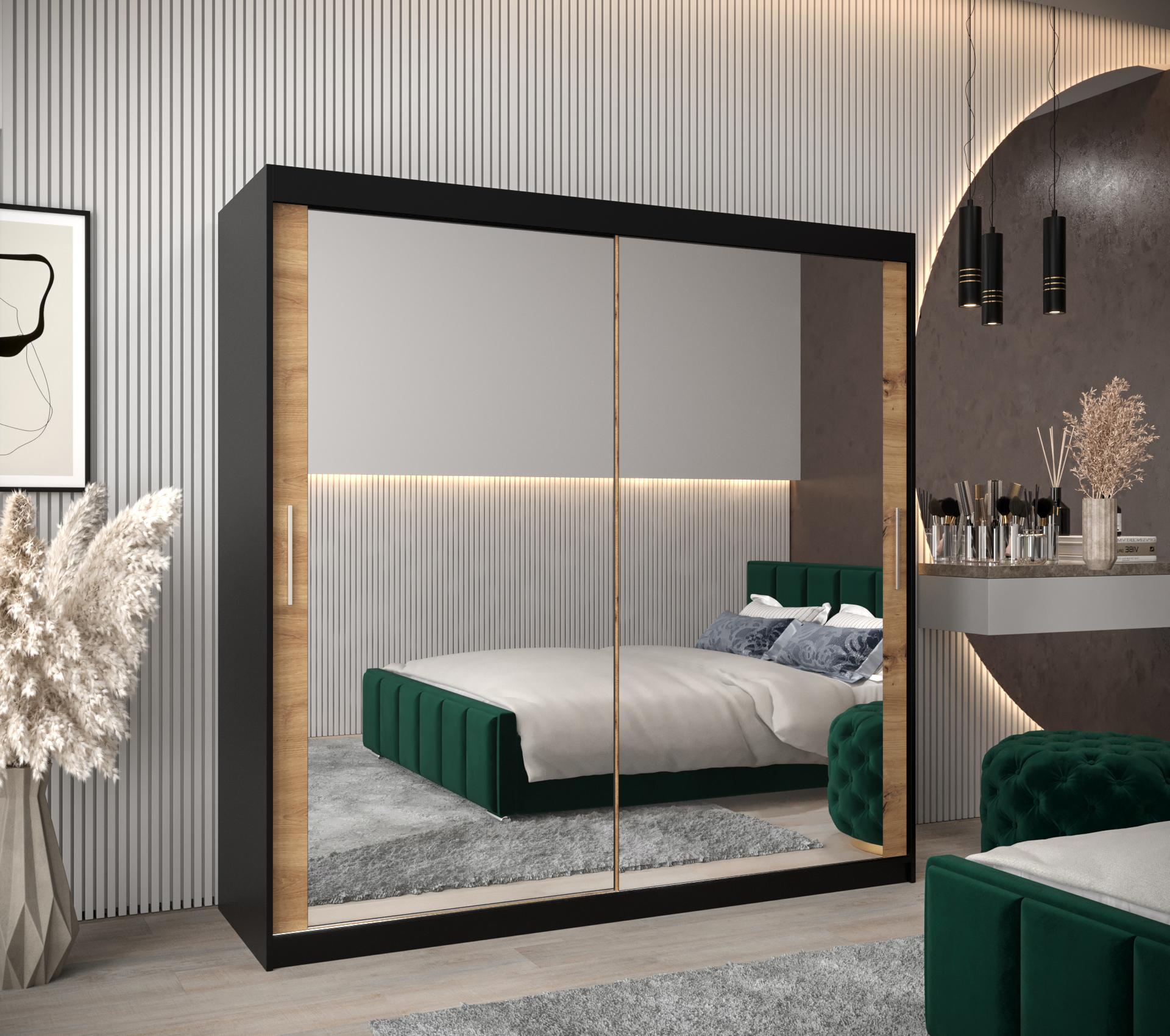 Abiks Šatní skříň Abi T3 Barva: Černá