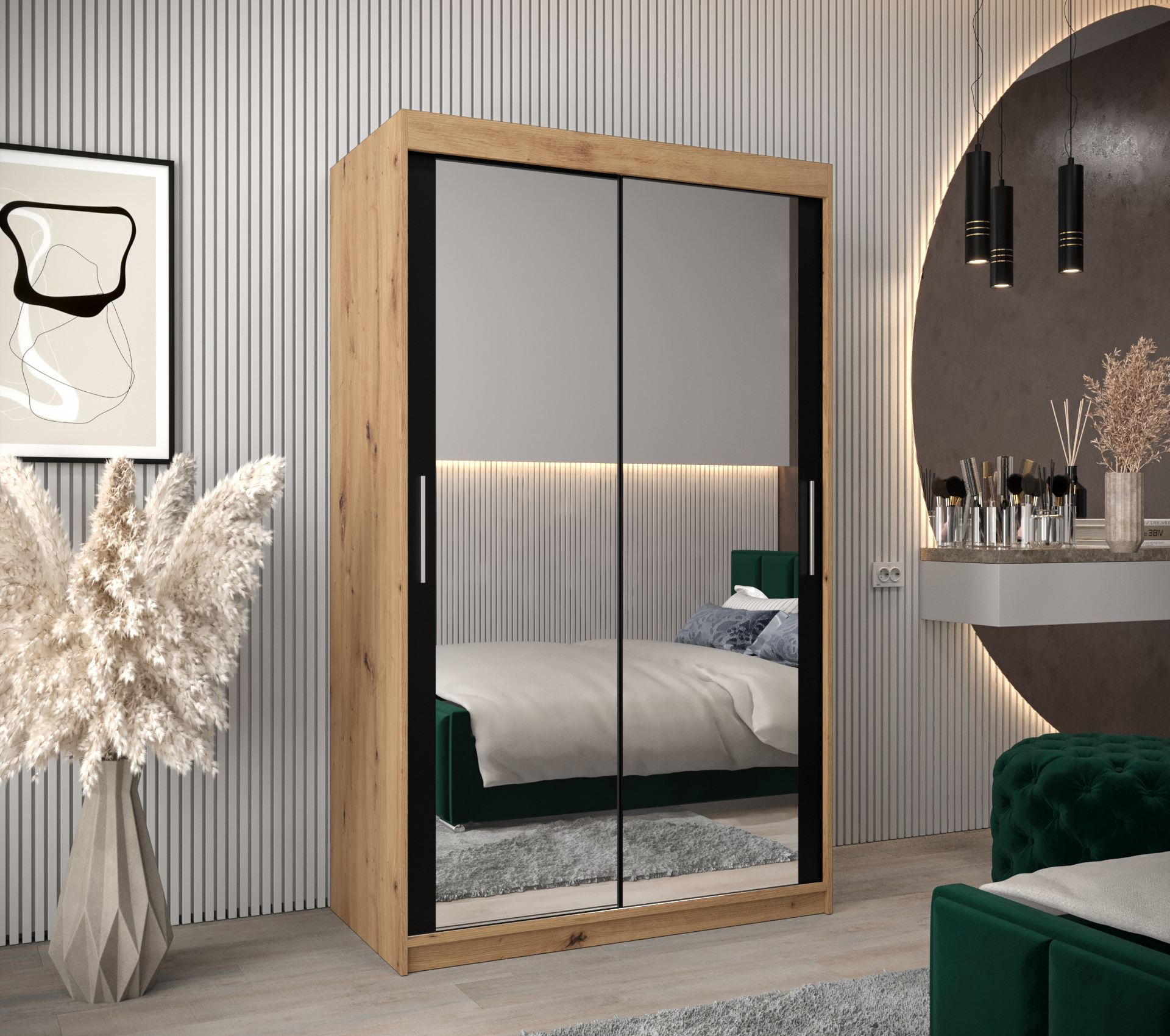 Abiks Šatní skříň Abi T3 Barva: Dub - Artisan