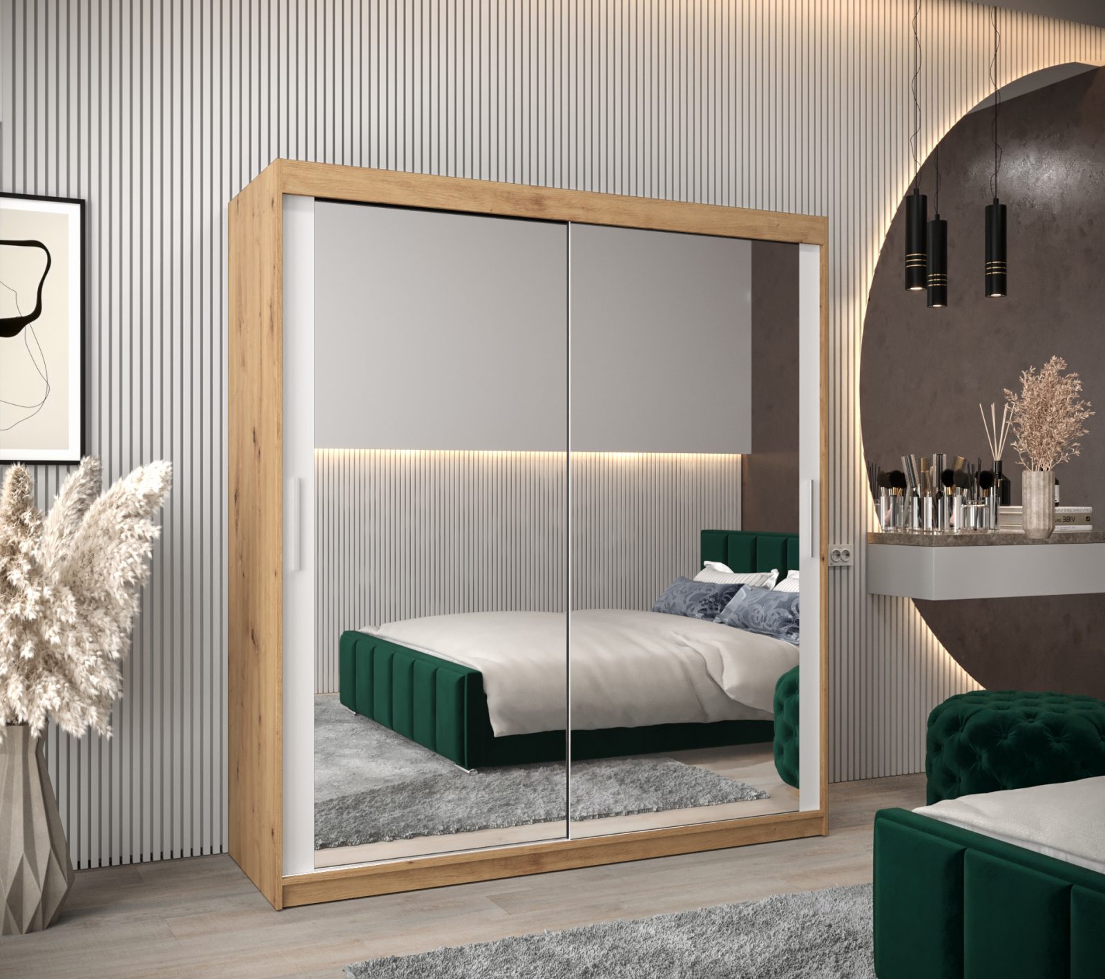 Abiks Šatní skříň Abi T3 Barva: Dub - Artisan