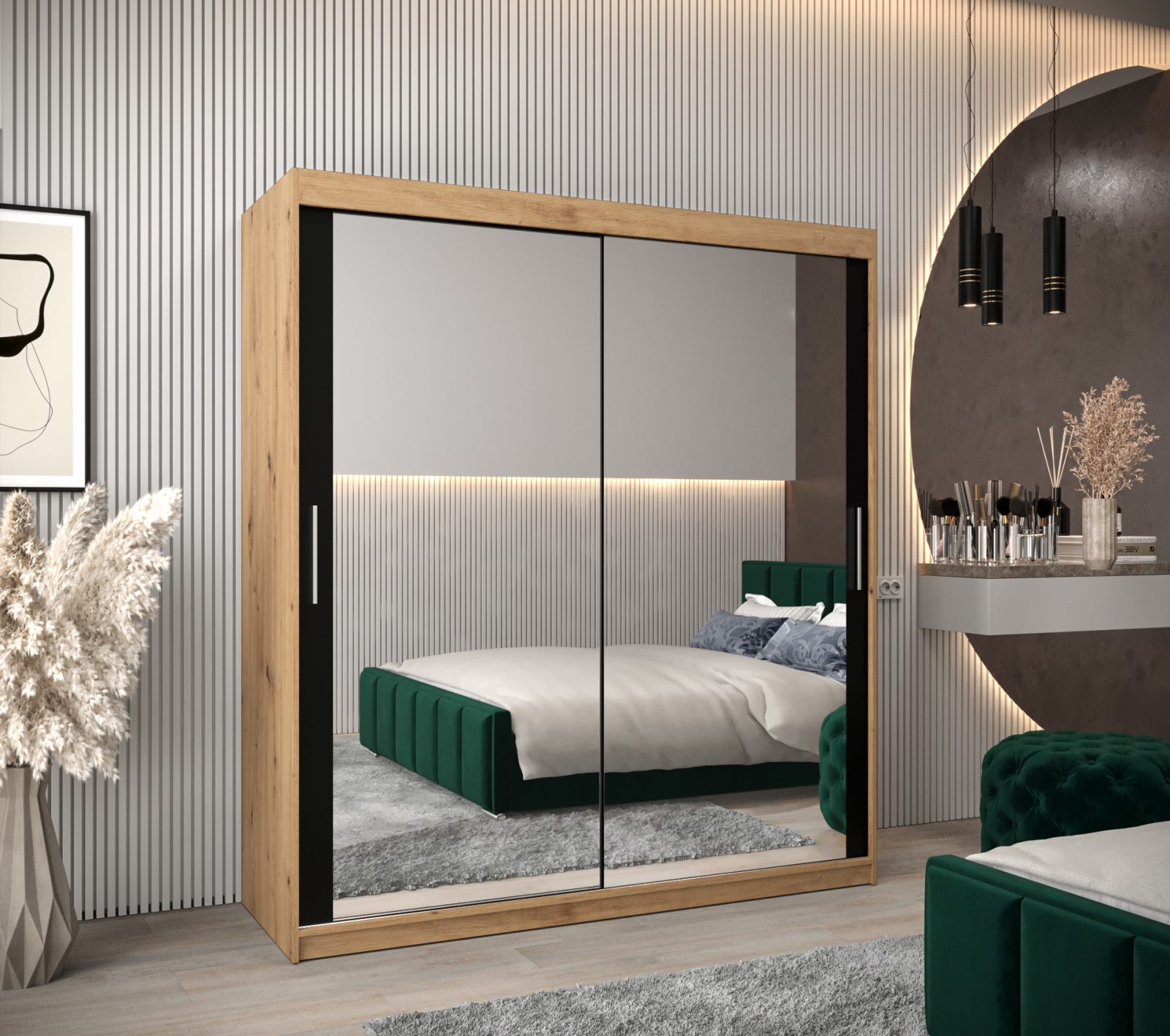 Abiks Šatní skříň Abi T3 Barva: Dub - Artisan