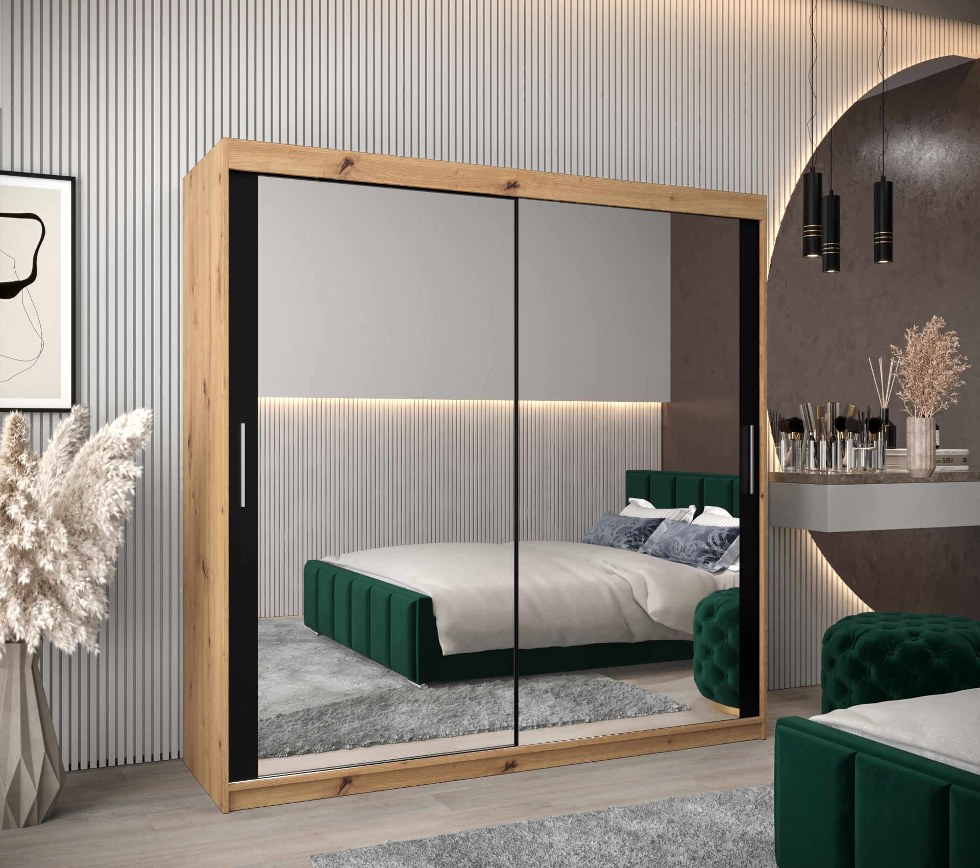 Abiks Šatní skříň Abi T3 Barva: Dub - Artisan