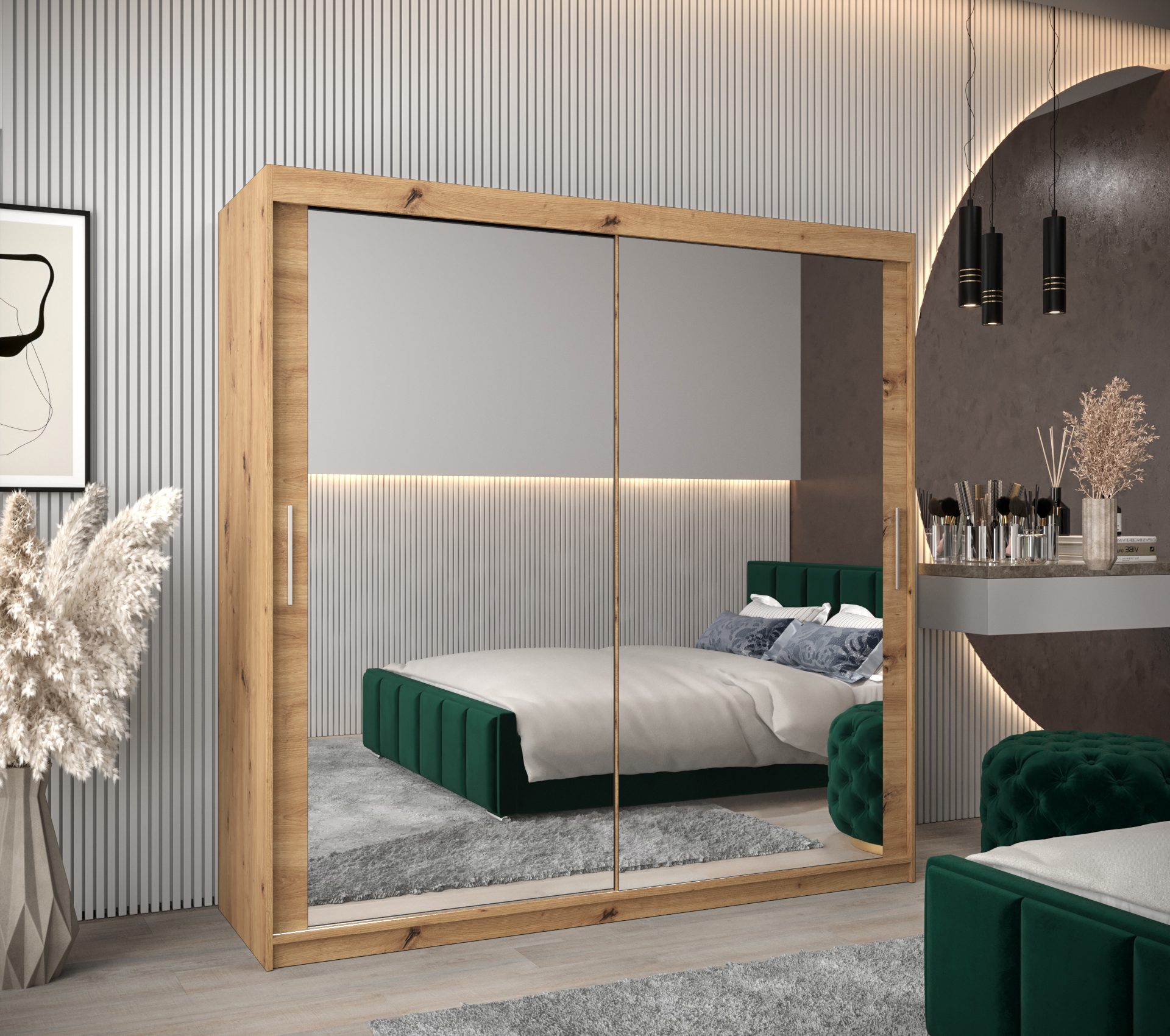 Abiks Šatní skříň Abi T3 Barva: Dub - Artisan