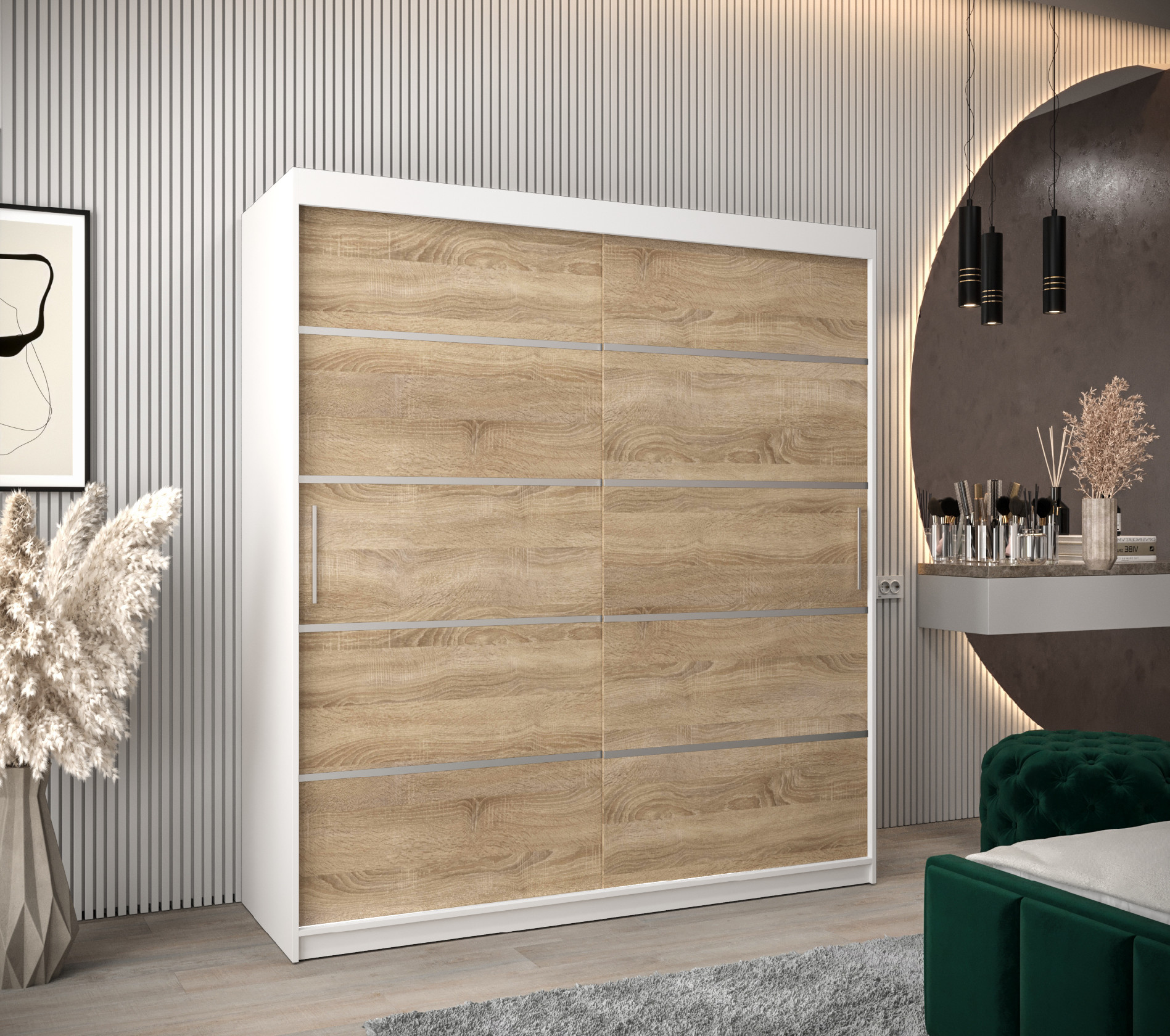 Abiks Šatní skříň Abi V1 Barva: Bílá