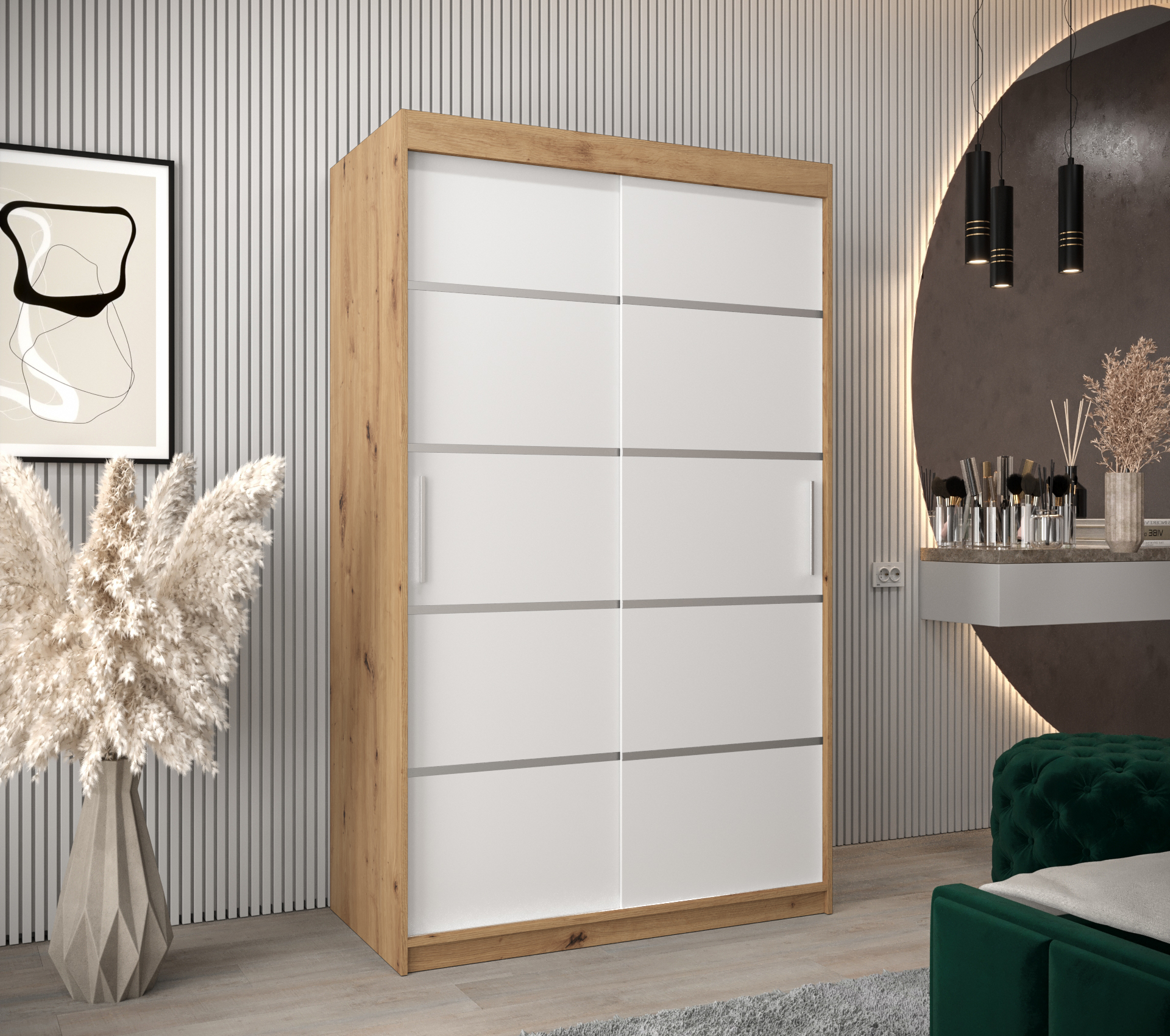 Abiks Šatní skříň Abi V1 Barva: Dub - Artisan