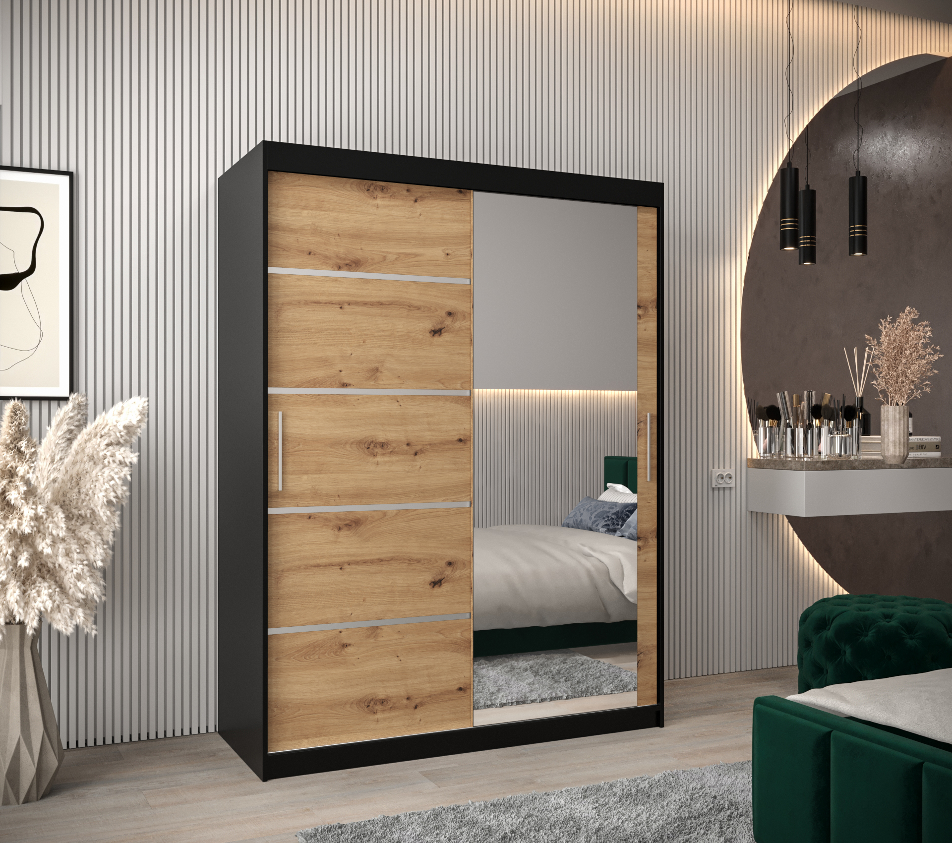 Abiks Šatní skříň Abi V2 Barva: Černá