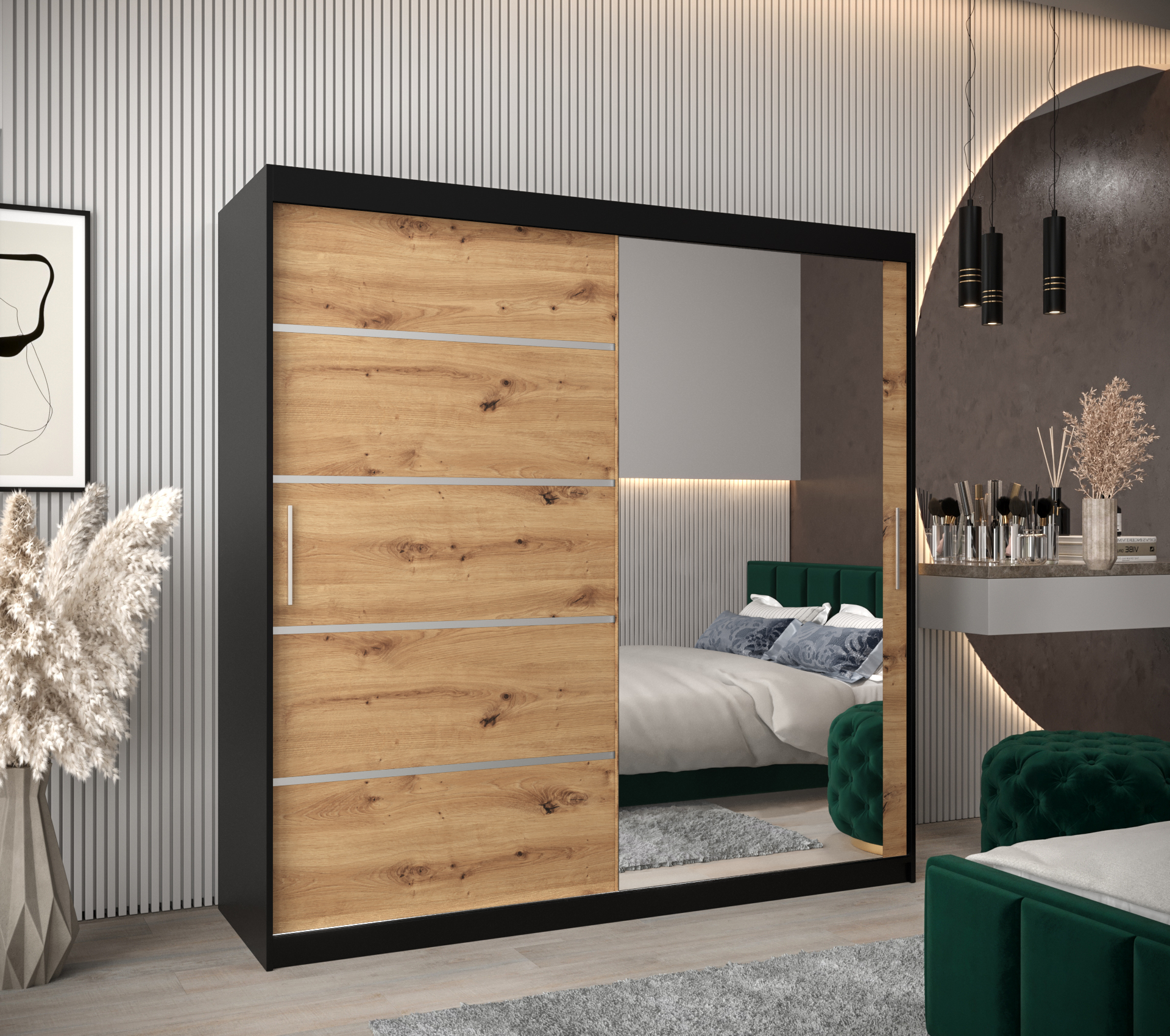 Abiks Šatní skříň Abi V2 Barva: Černá