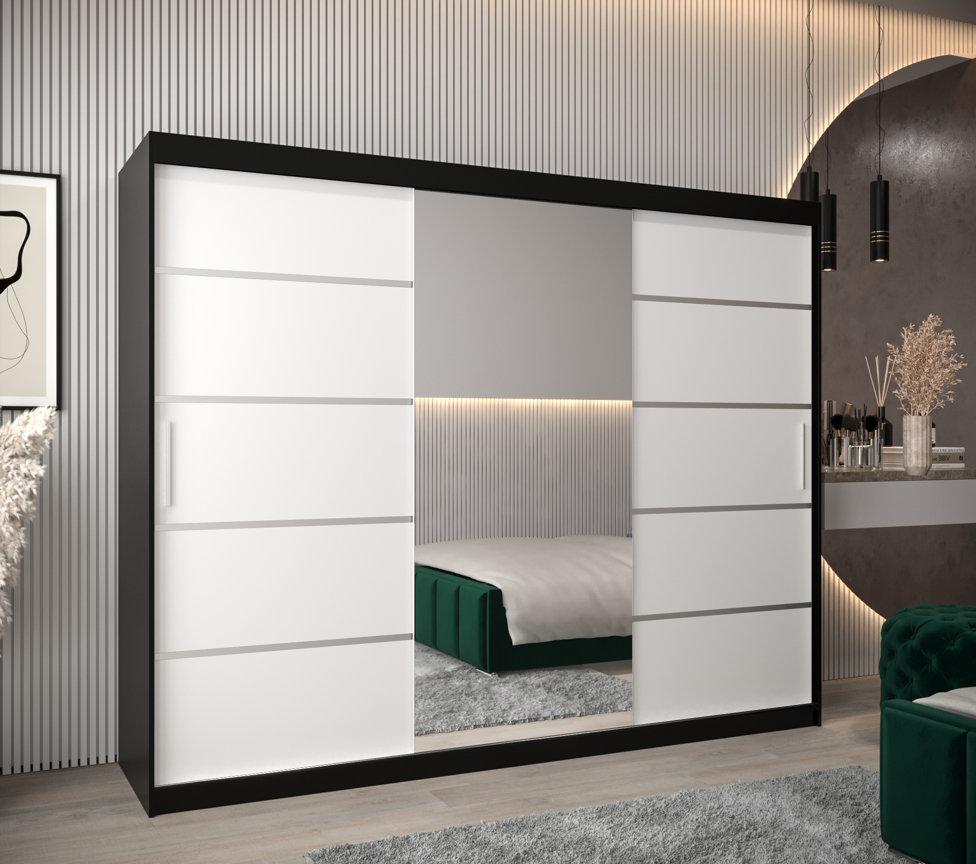 Abiks Šatní skříň Abi V2 Barva: Černá