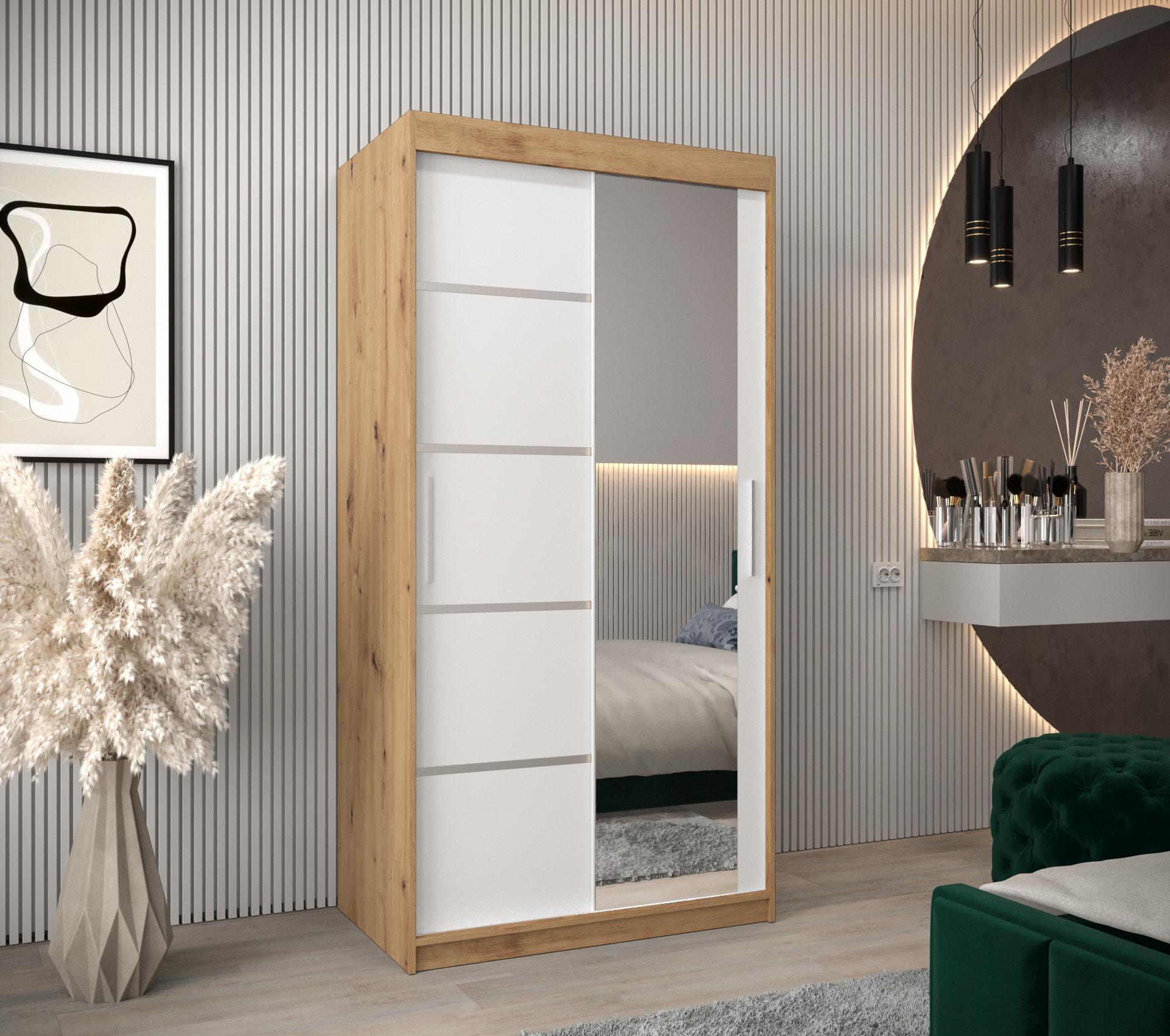 Abiks Šatní skříň Abi V2 Barva: Dub - Artisan