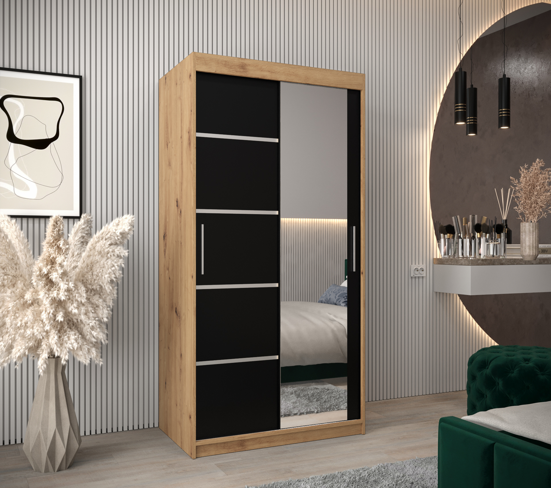 Abiks Šatní skříň Abi V2 Barva: Dub - Artisan