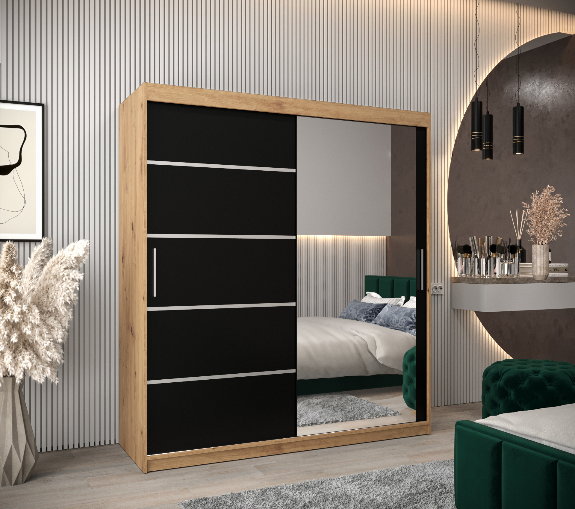 Abiks Šatní skříň Abi V2 Barva: Dub - Artisan