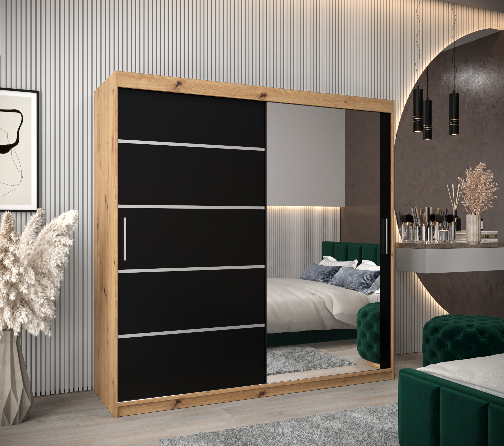 Abiks Šatní skříň Abi V2 Barva: Dub - Artisan