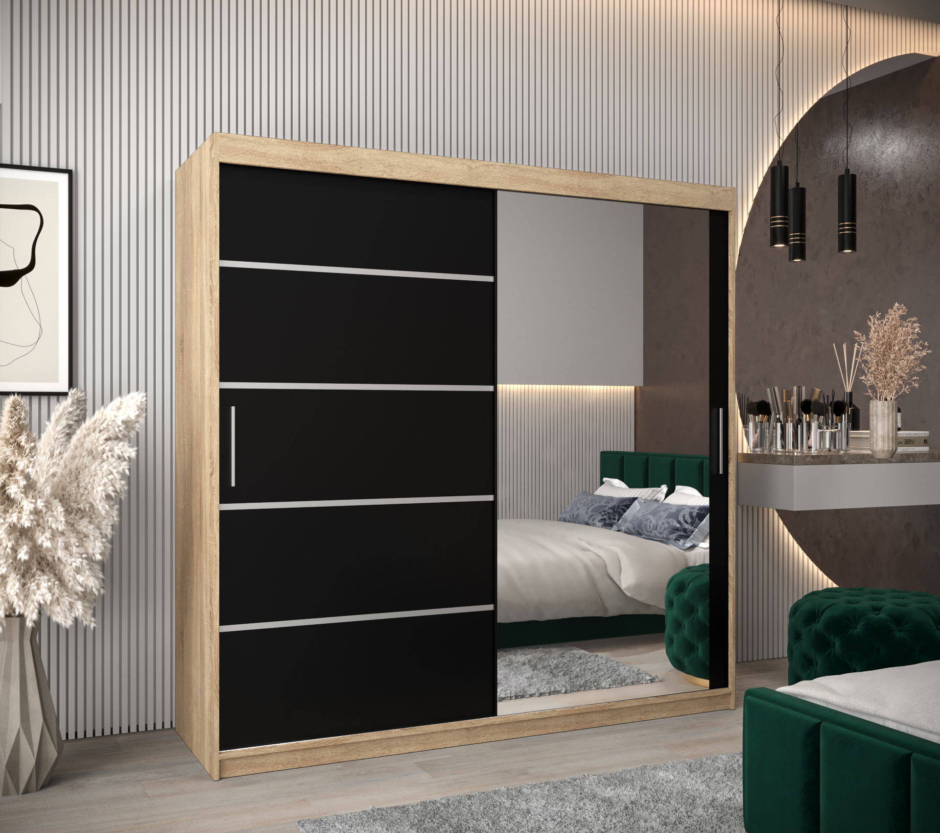 Abiks Šatní skříň Abi V2 Barva: Dub - sonoma