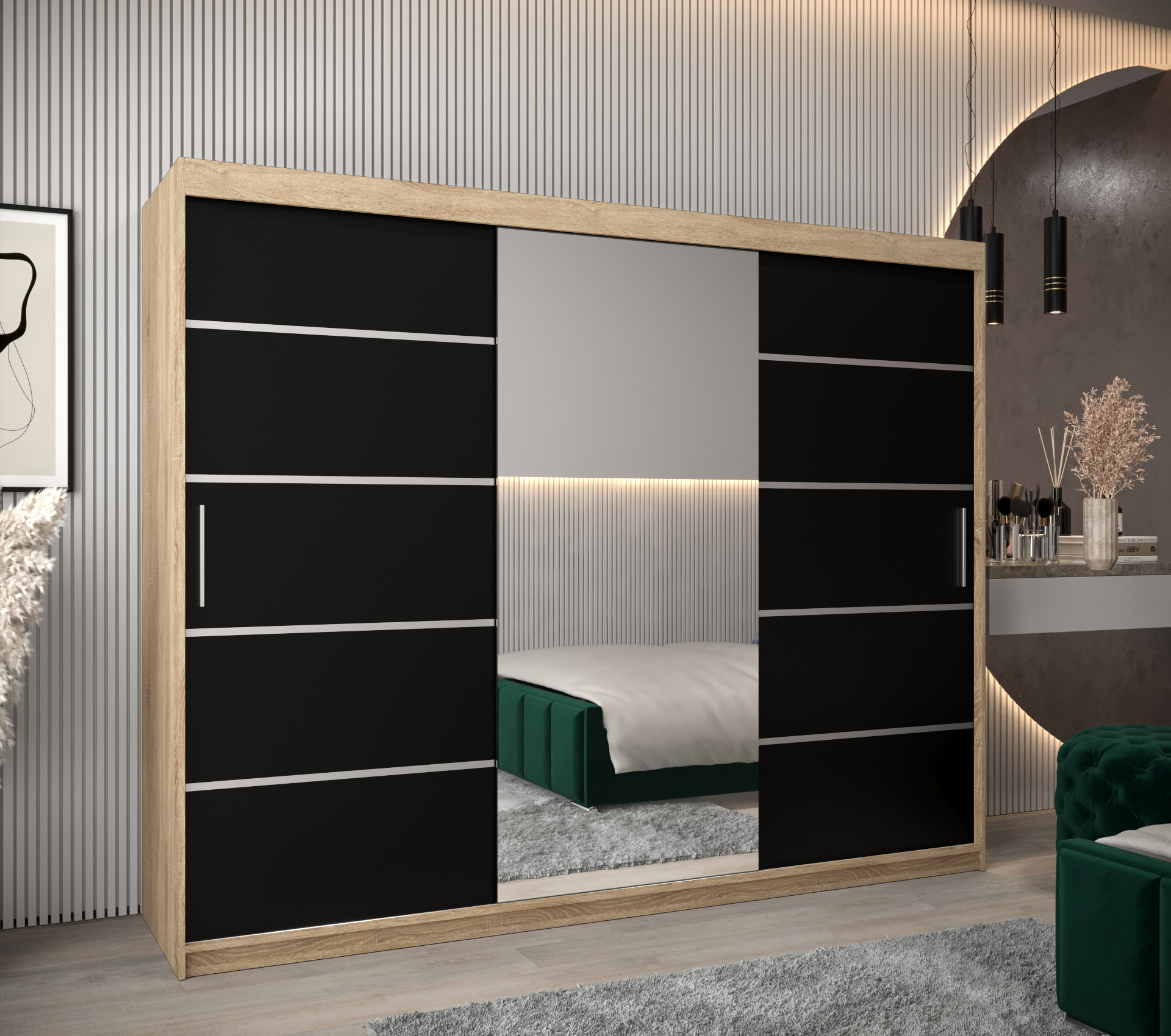 Abiks Šatní skříň Abi V2 Barva: Dub - sonoma