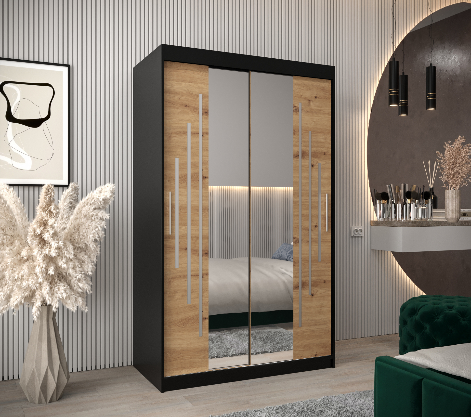 Abiks Šatní skříň Abi Y1 Barva: Černá