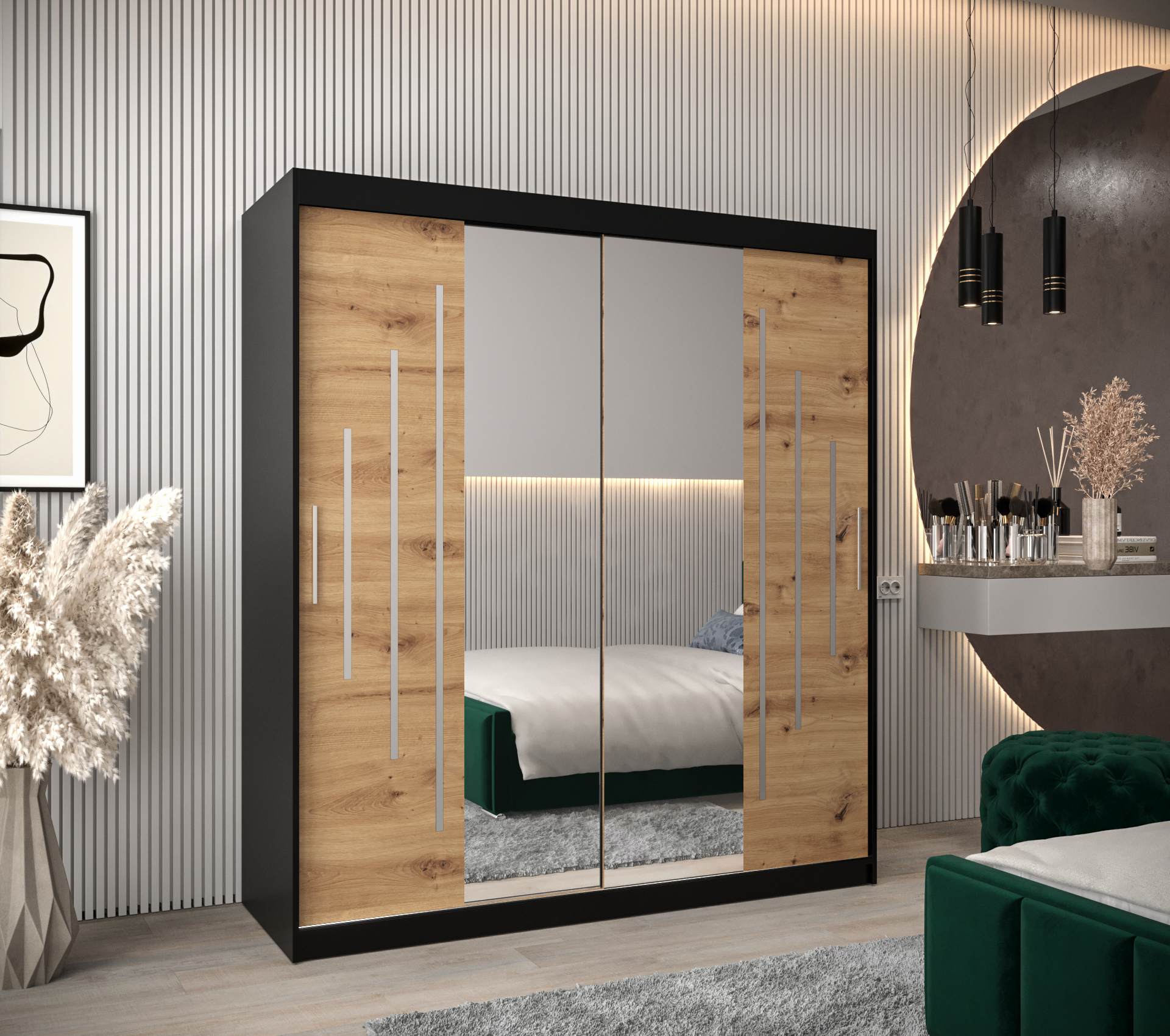 Abiks Šatní skříň Abi Y1 Barva: Černá