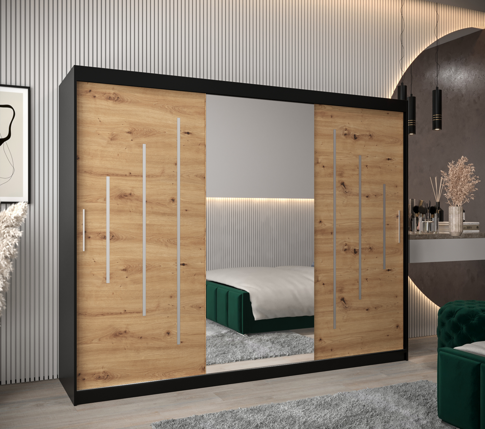 Abiks Šatní skříň Abi Y1 Barva: Černá