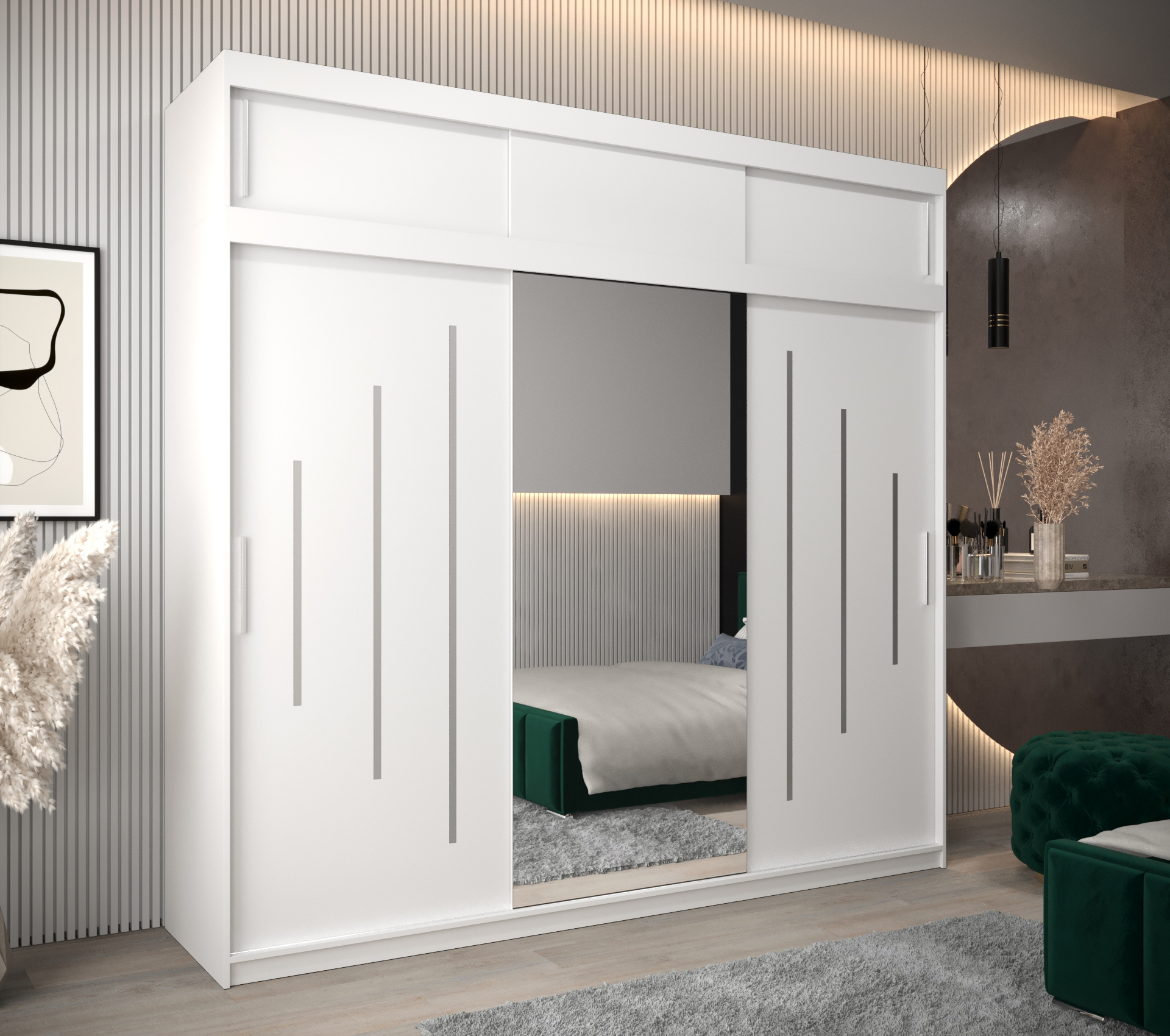 Abiks Šatní skříň Abi Y1 s nástavcem Barva: Bílá