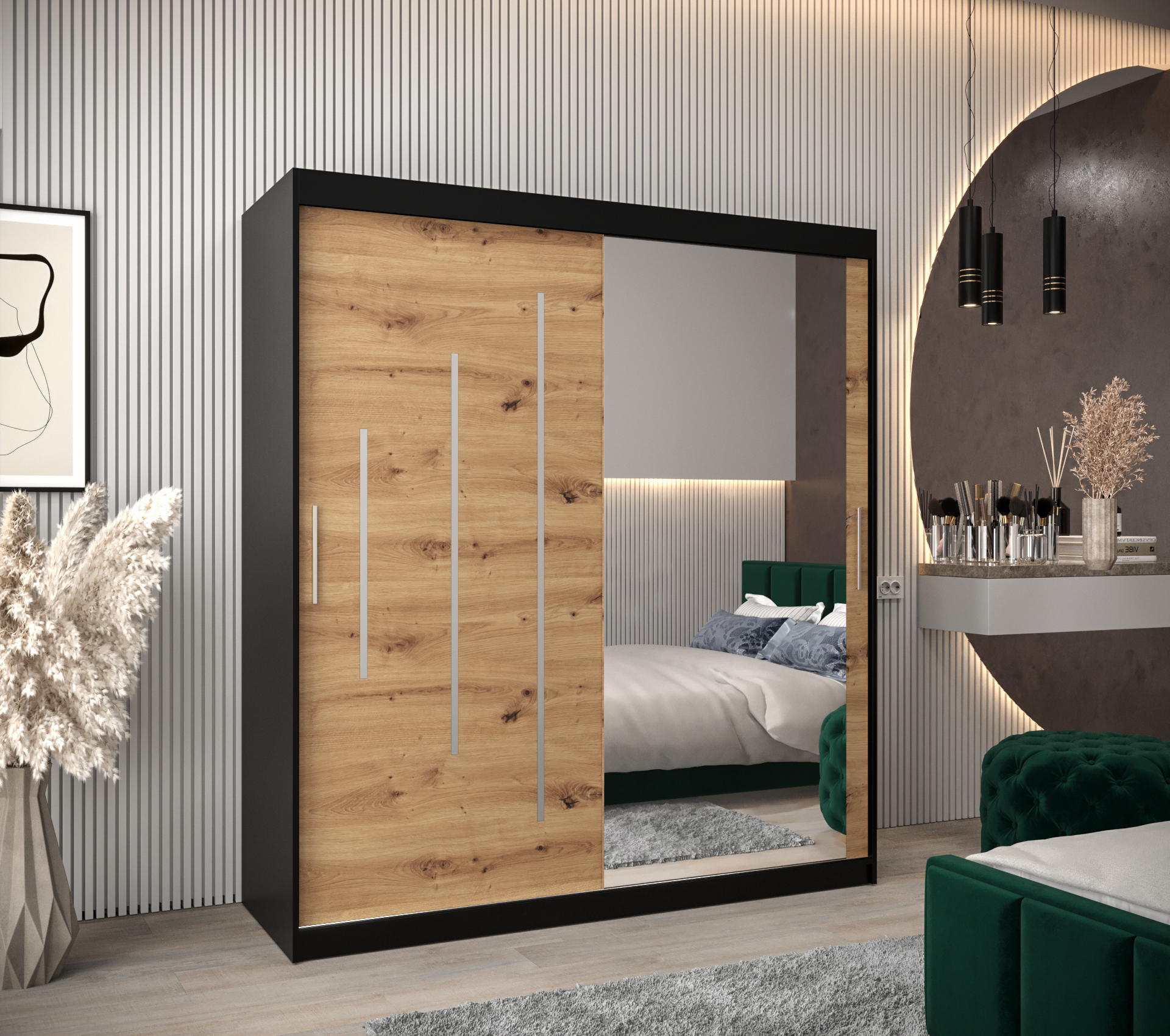 Abiks Šatní skříň Abi Y2 Barva: Černá