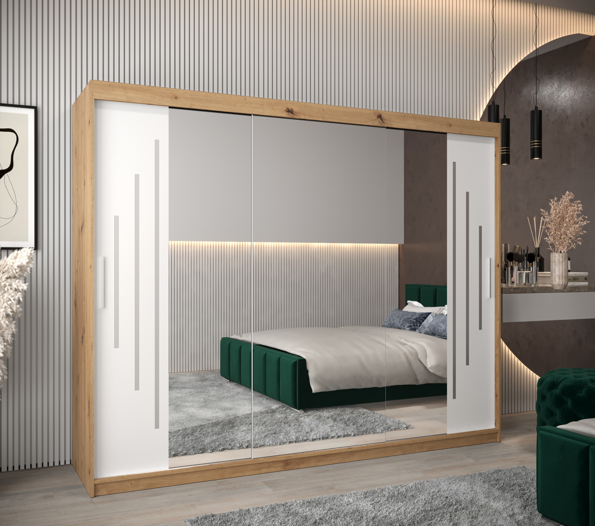 Abiks Šatní skříň Abi Y2 Barva: Dub - Artisan