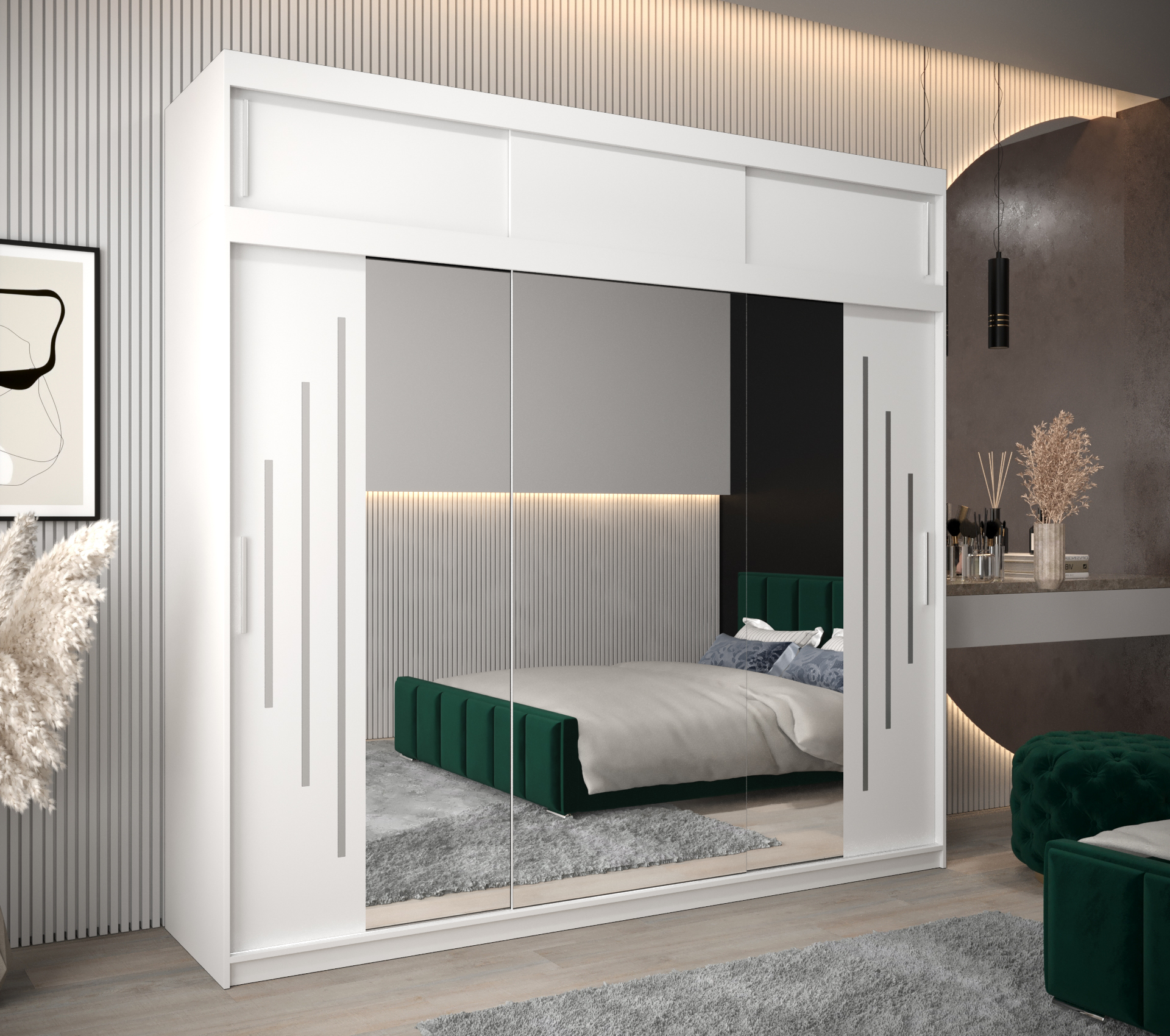 Abiks Šatní skříň Abi Y2 s nástavcem Barva: Bílá