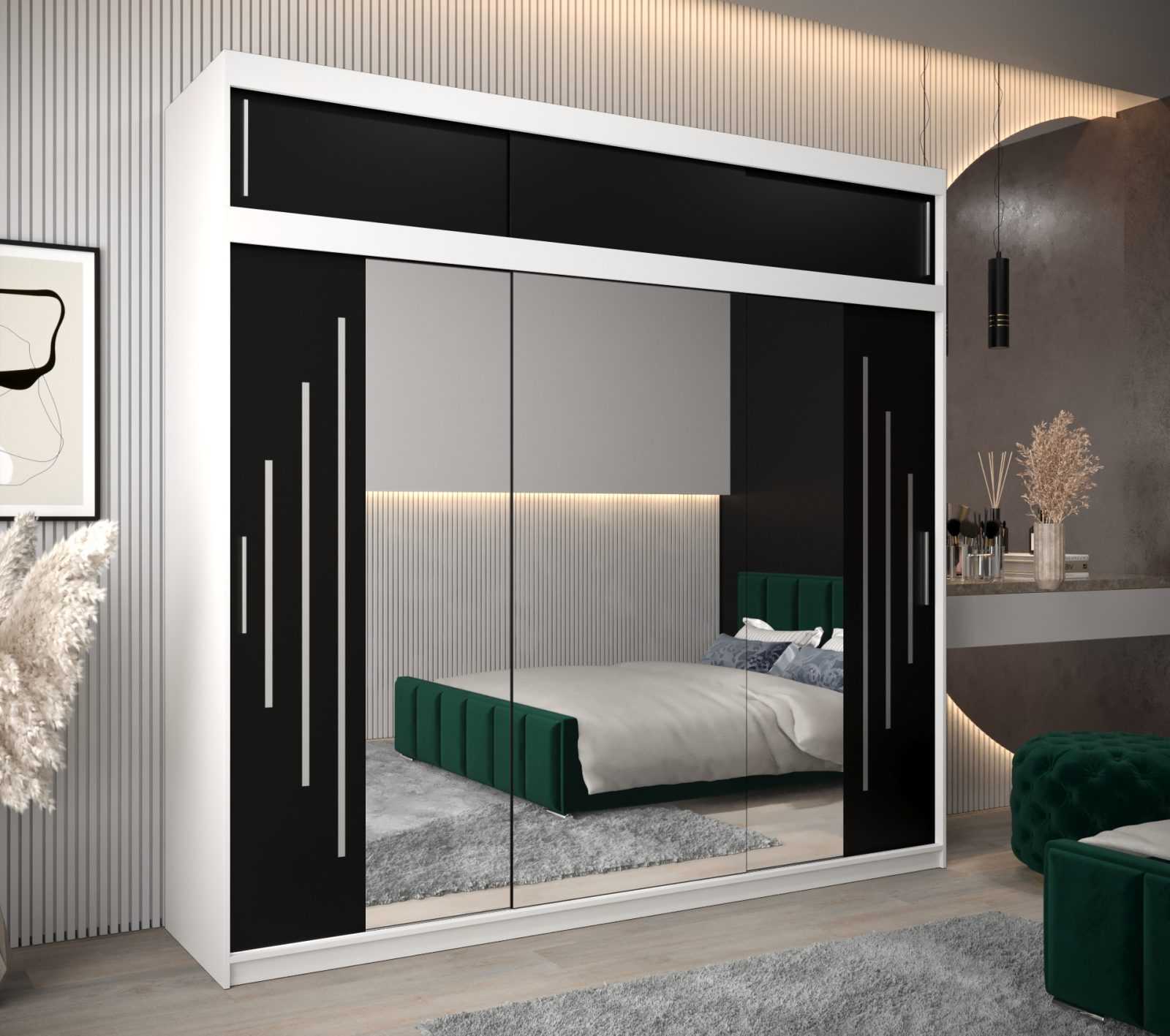 Abiks Šatní skříň Abi Y2 s nástavcem Barva: Bílá