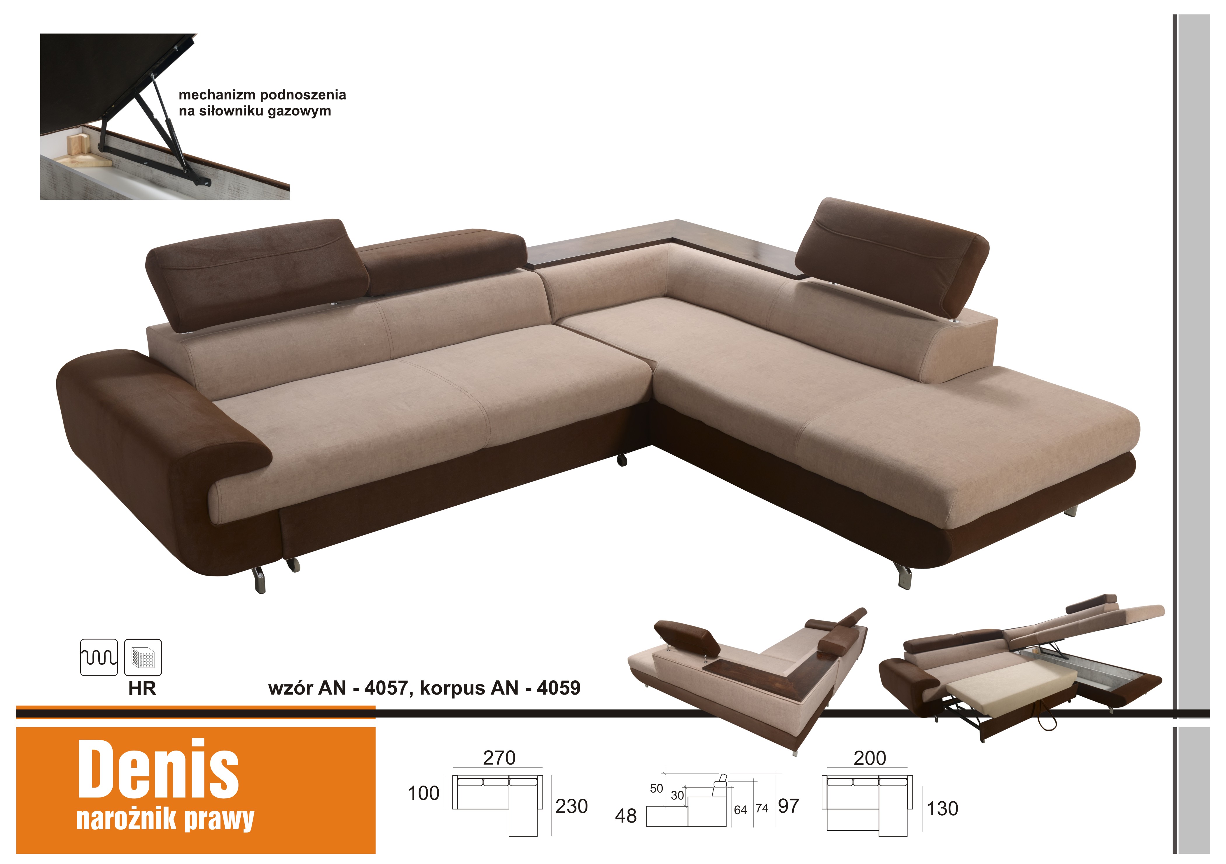 Dan Pol Sedací souprava Denis Provedení: Pravá varianta