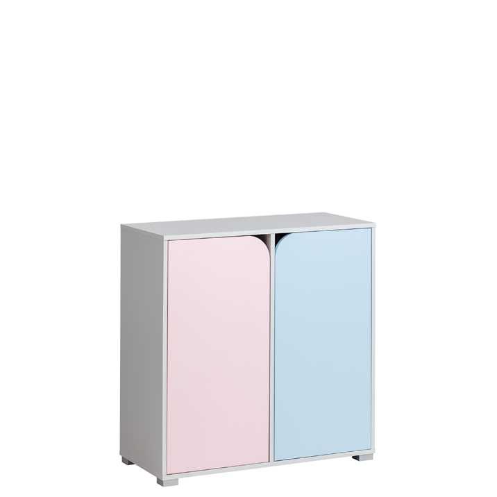 Dolmar Komoda MIMO 02 Barva: šedá / růžová / modrá