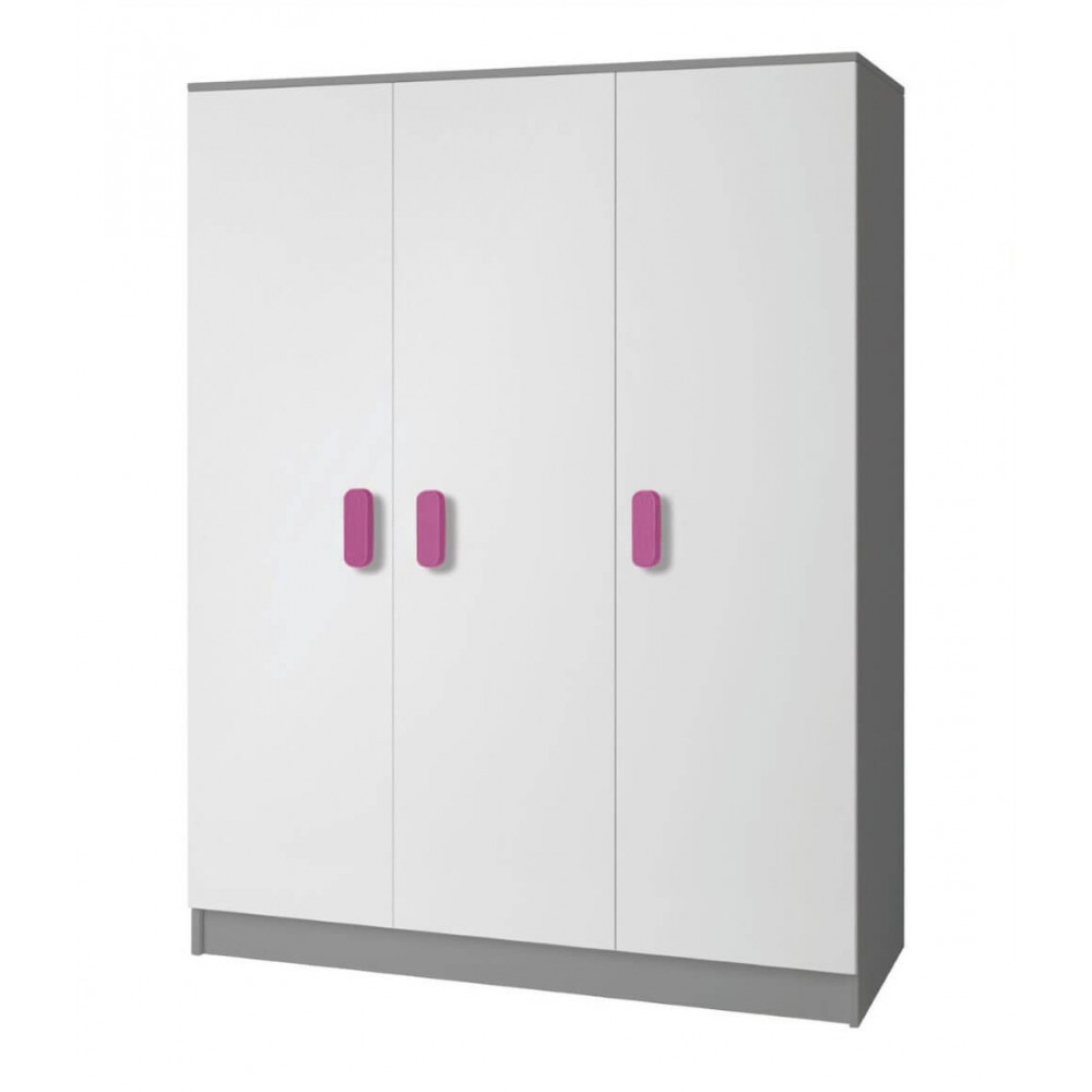 Idzczak Šatní skříň  Smyk II 19 3D Úchytky: šedý