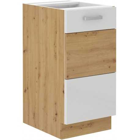 Lempert Artisan 40 D 1F BB Barva: Dub Artisan + Bílý lesk